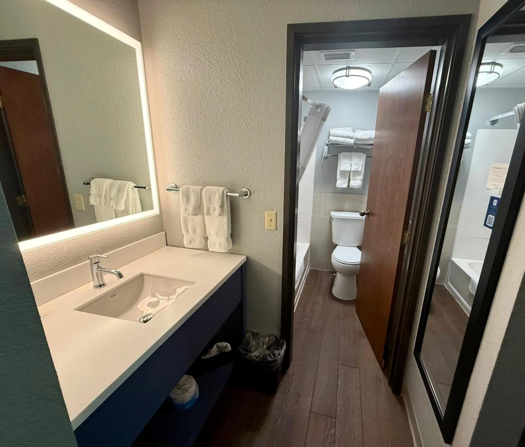 Shower in AmericInn by Wyndham Tofte Near Lake Superior