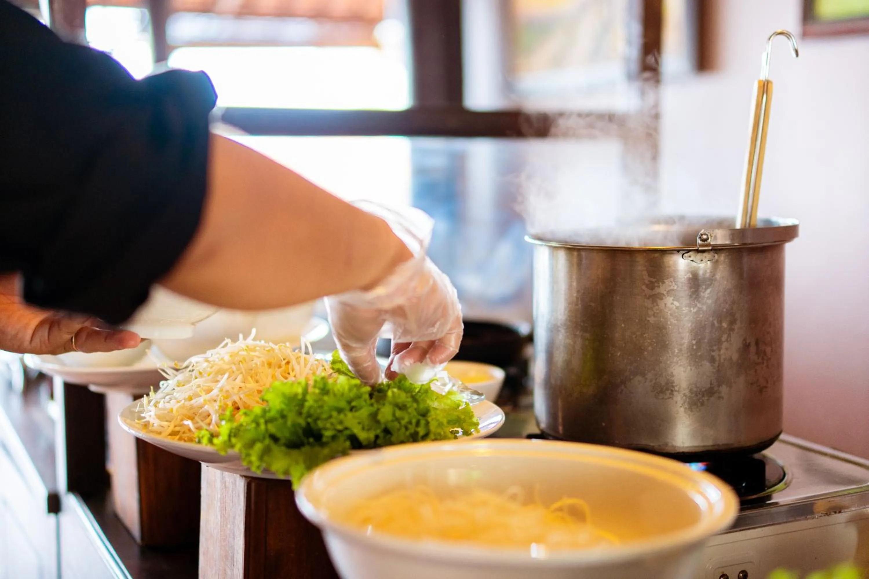 Buffet breakfast in Phu Quoc Eco Beach Resort