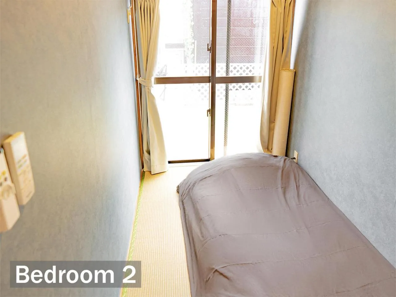 Bedroom, Bed in Terrace House Tsubokawa