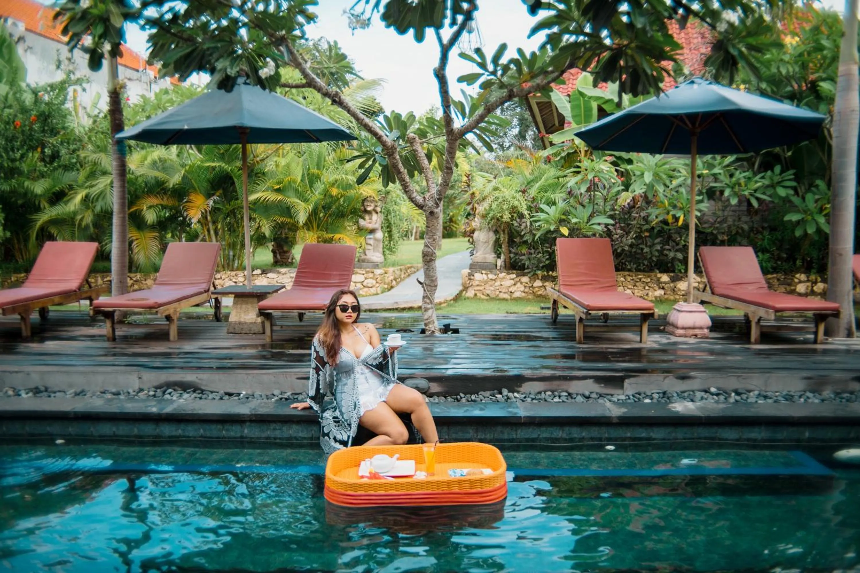 Pool view in The Canda Villa