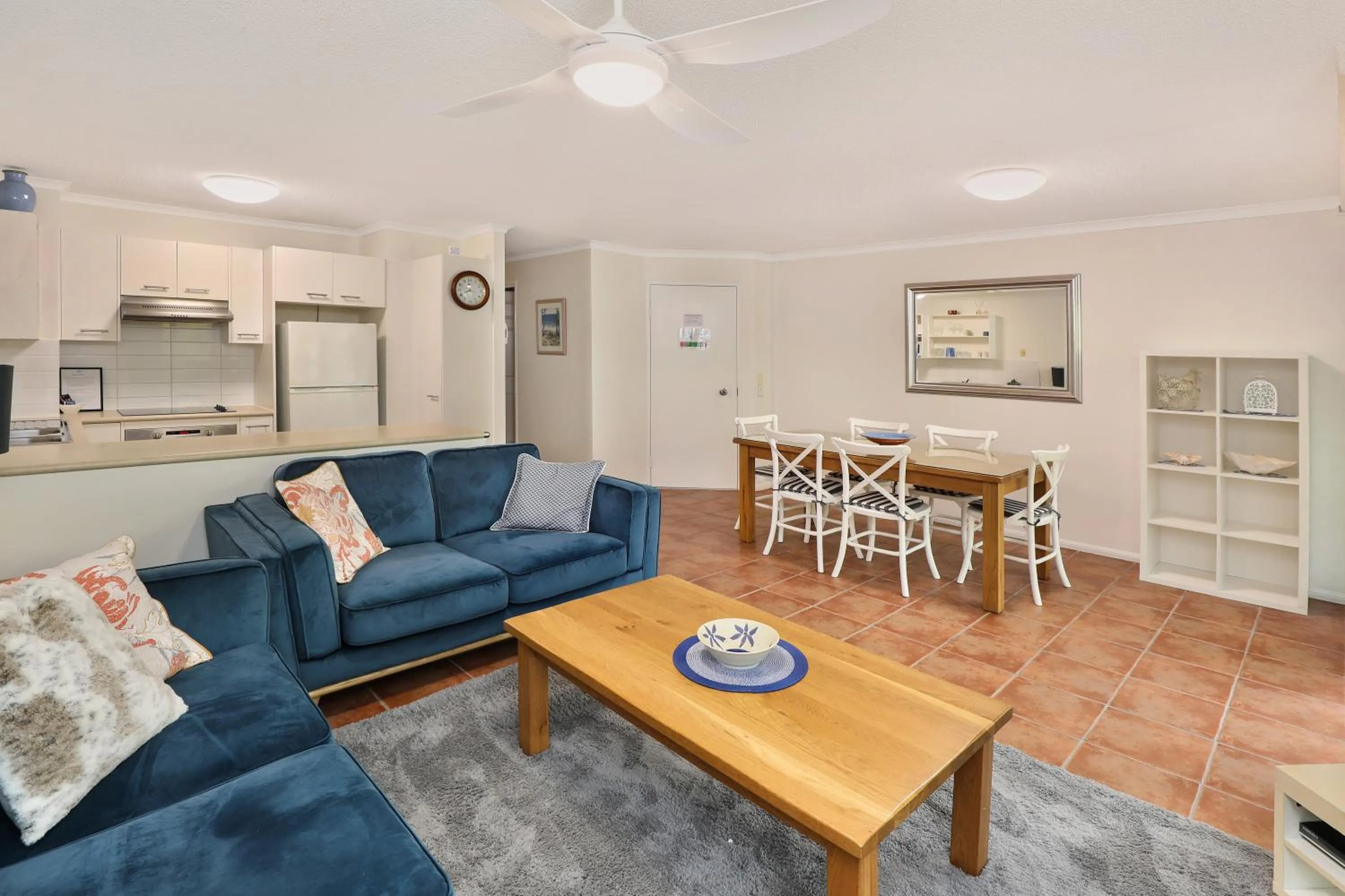 Dining area in Dockside Apartments Mooloolaba