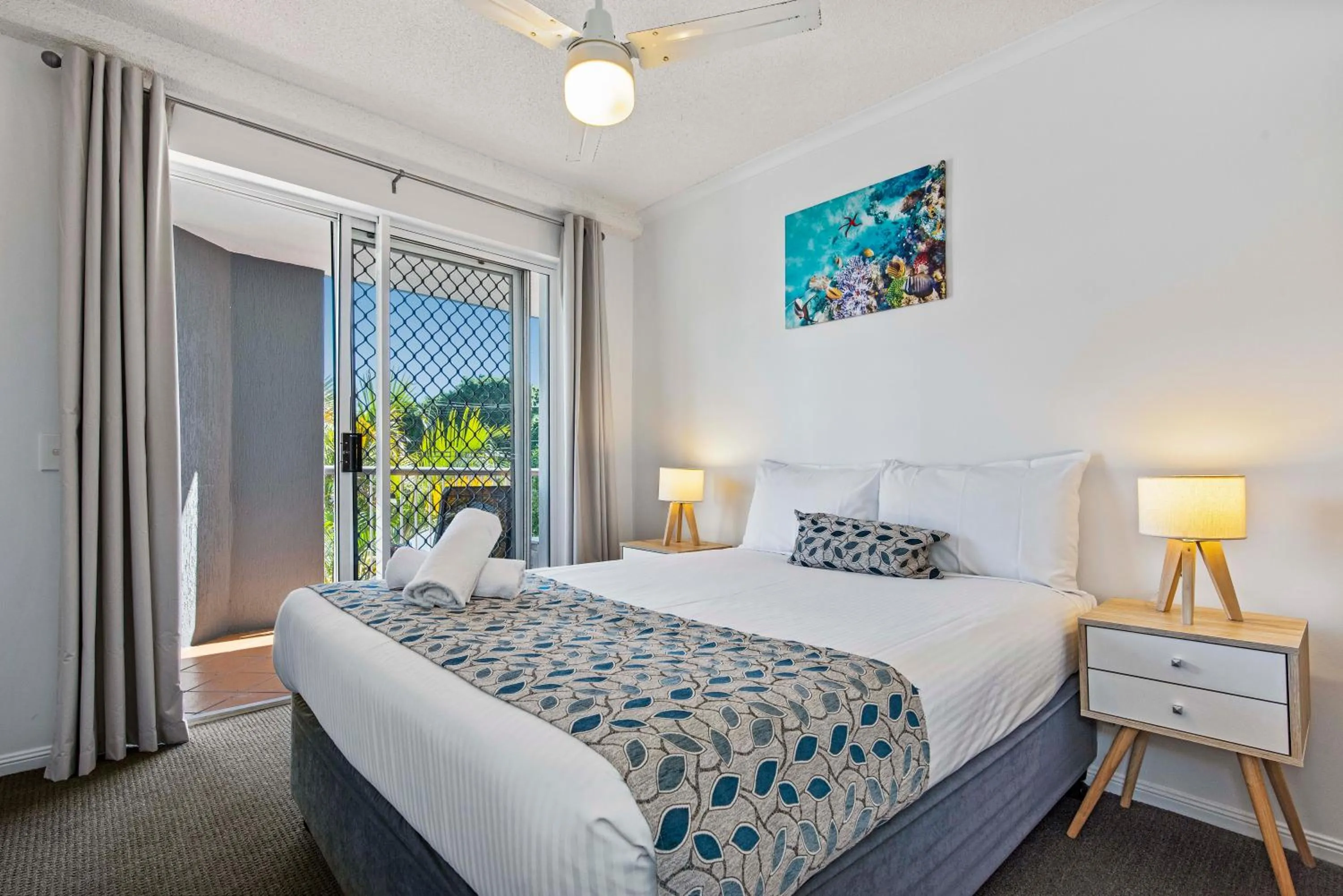 Bed in Dockside Apartments Mooloolaba