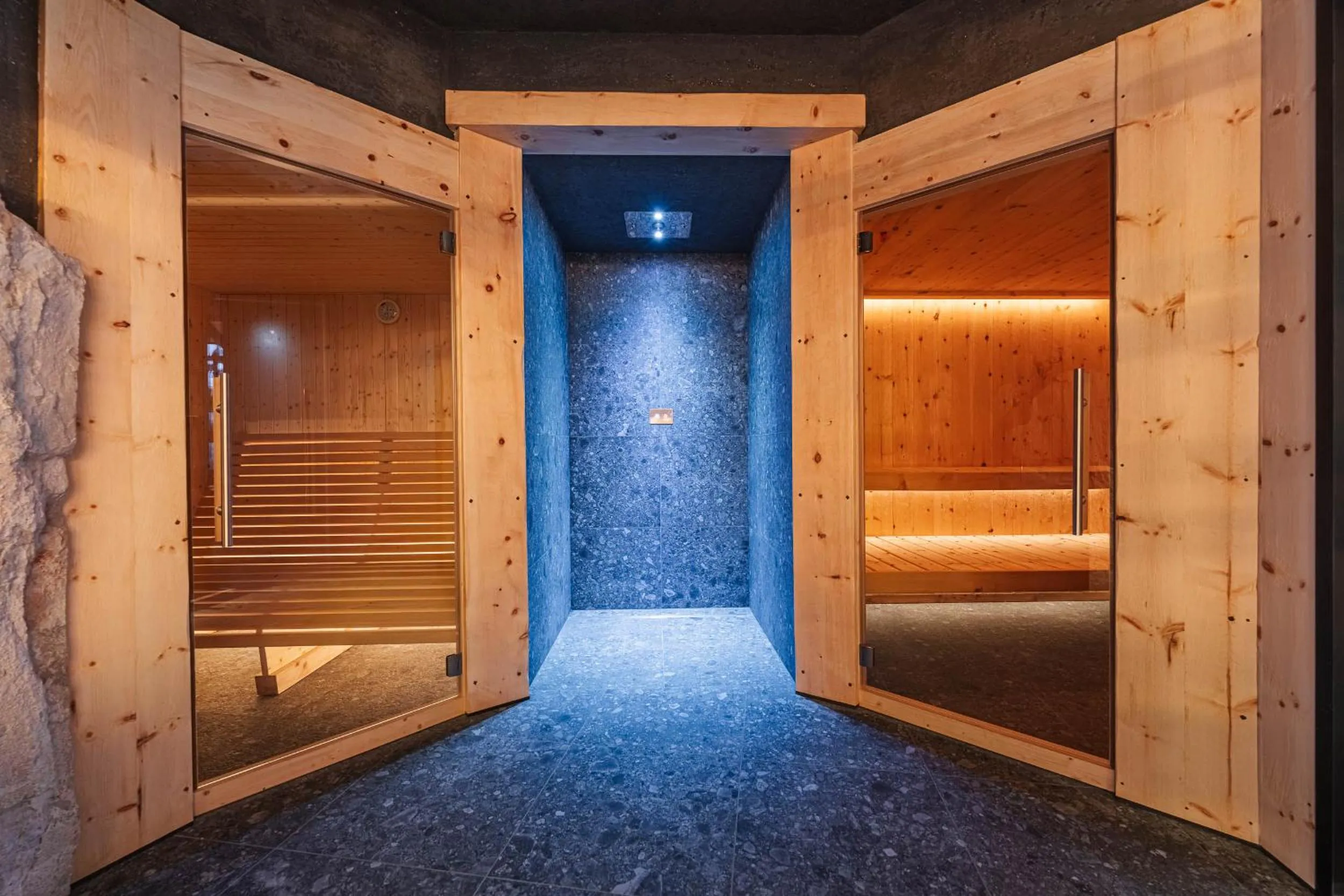Sauna in Chalet Elisabeth dolomites alpin & charme