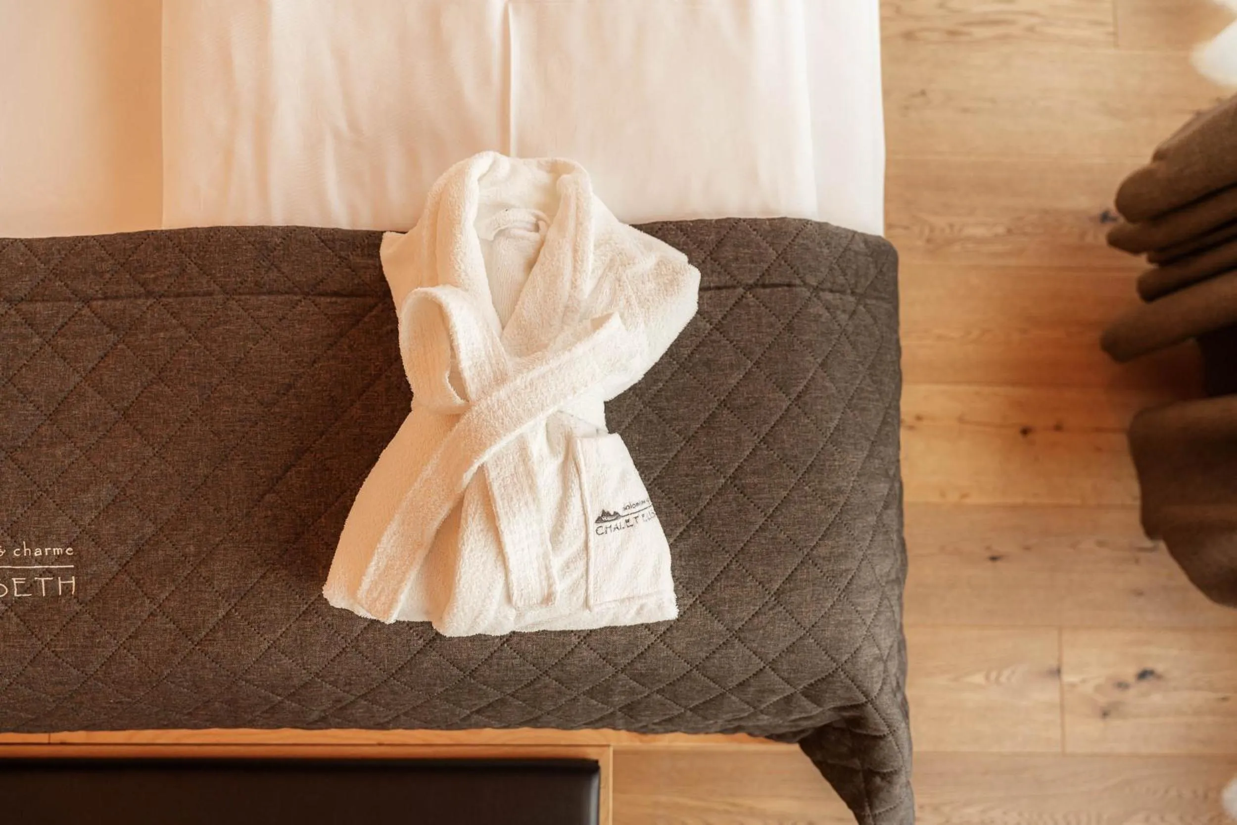 towels in Chalet Elisabeth dolomites alpin & charme