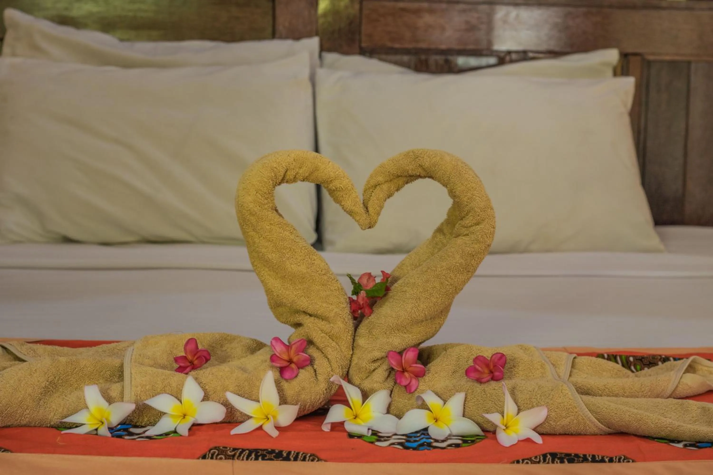 Bed in Trijaya Guest House Pemuteran