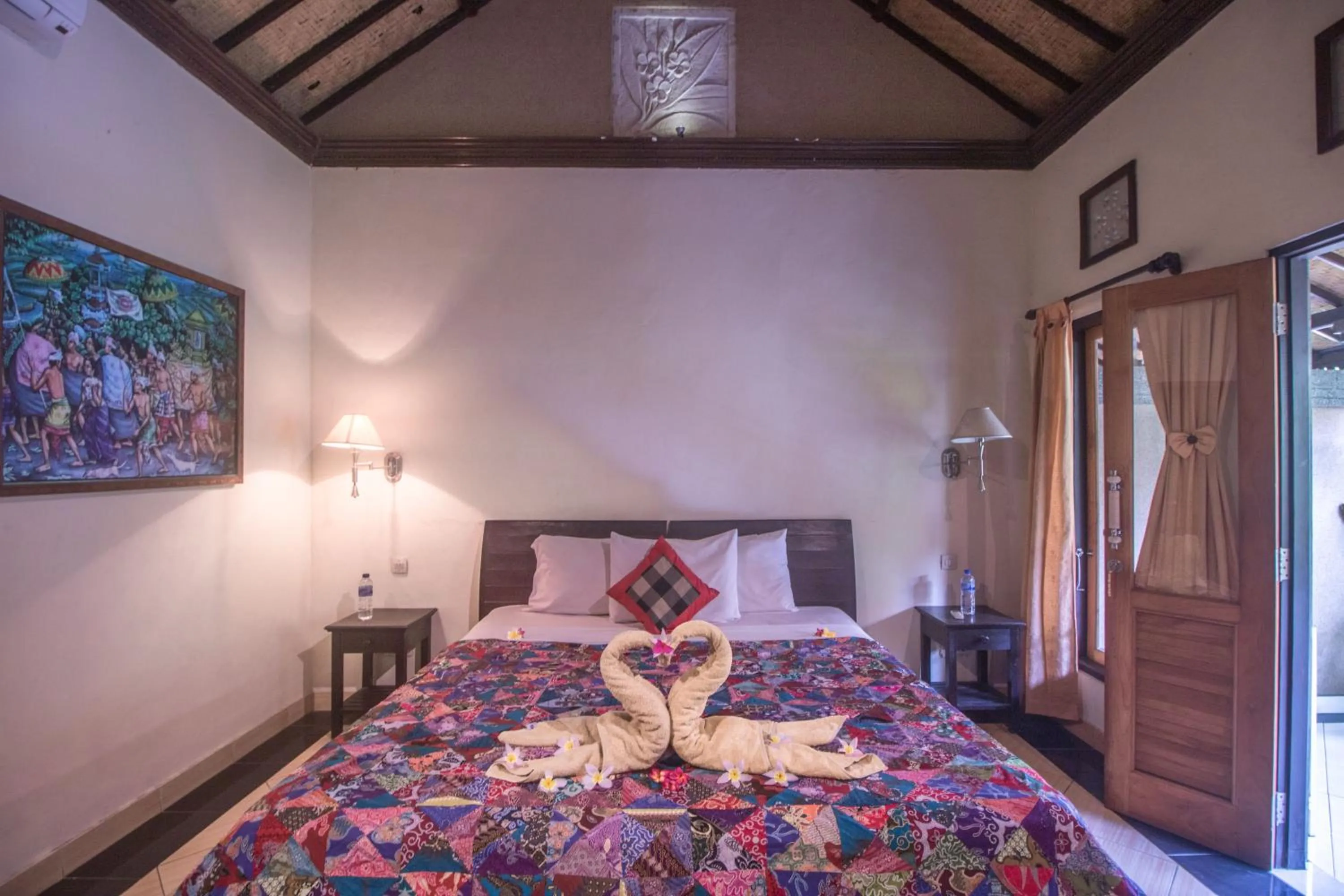 Bed in Trijaya Guest House Pemuteran