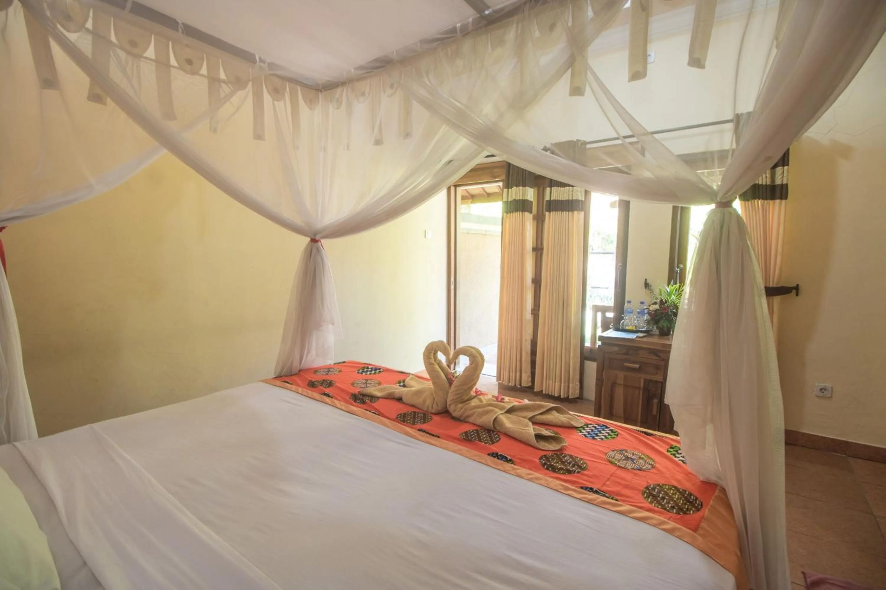 Bed in Trijaya Guest House Pemuteran