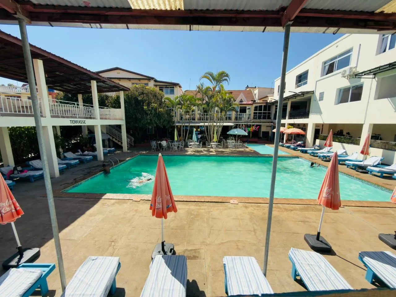 Pool view in Hôtel - Appartement meublé " LES FLOTS BLEU "