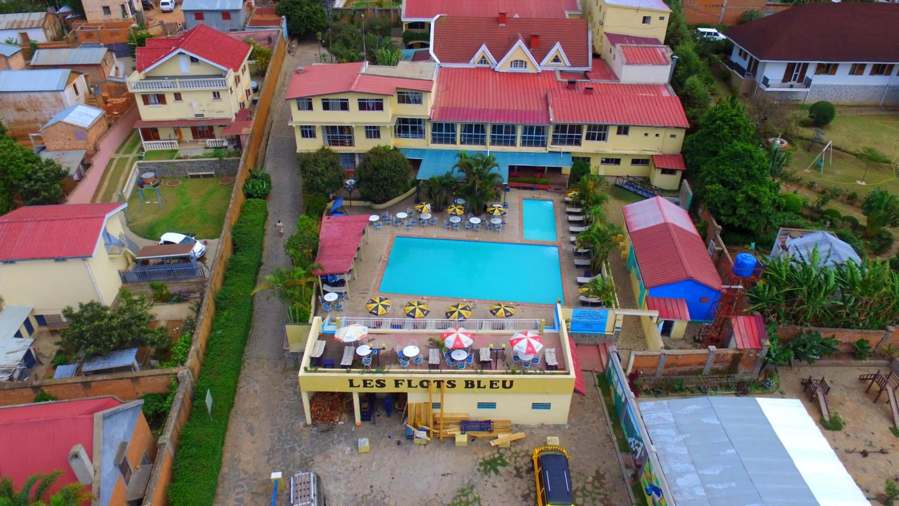 Bird's eye view in Hôtel - Appartement meublé " LES FLOTS BLEU "