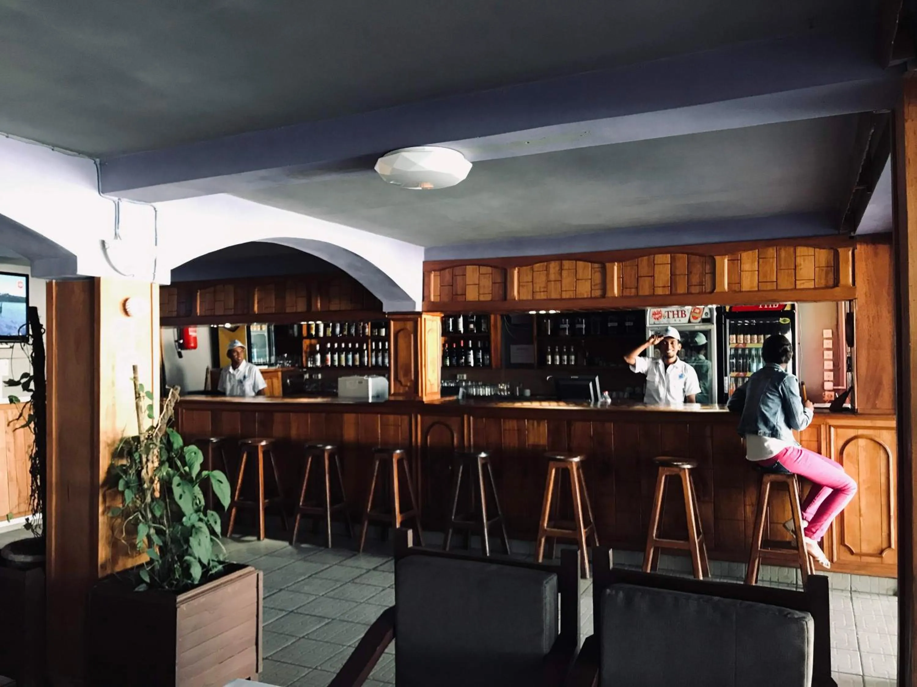 Lounge or bar in Hôtel - Appartement meublé " LES FLOTS BLEU "