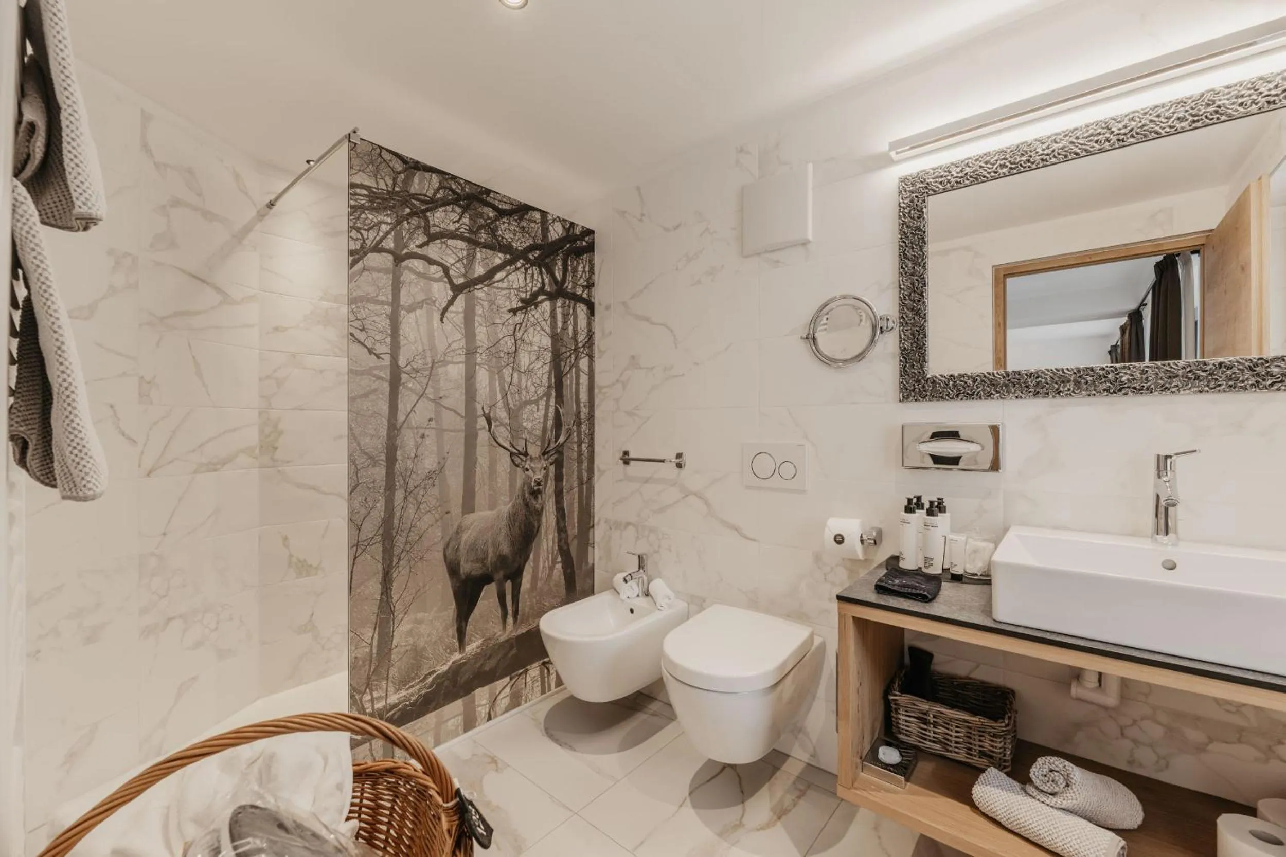 Shower in Freina Mountain Lifestyle Hotel