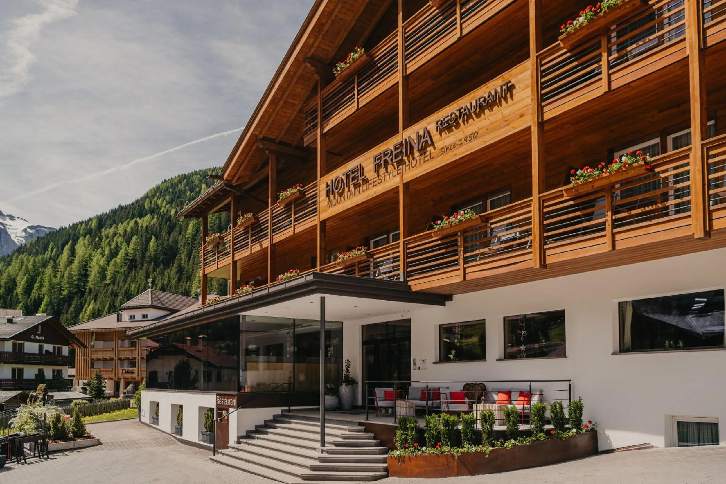 Facade/entrance in Freina Mountain Lifestyle Hotel