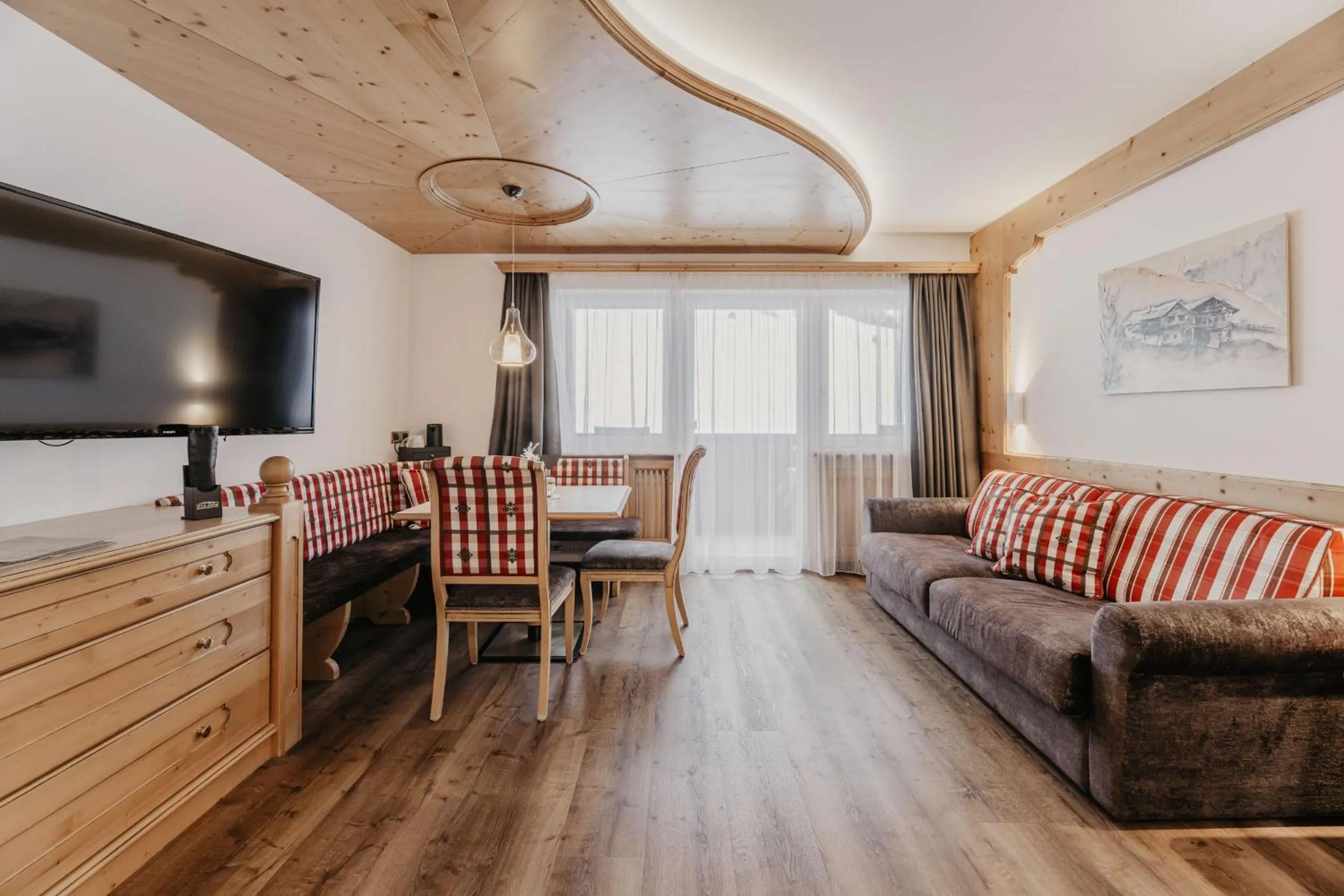 Seating area in Freina Mountain Lifestyle Hotel