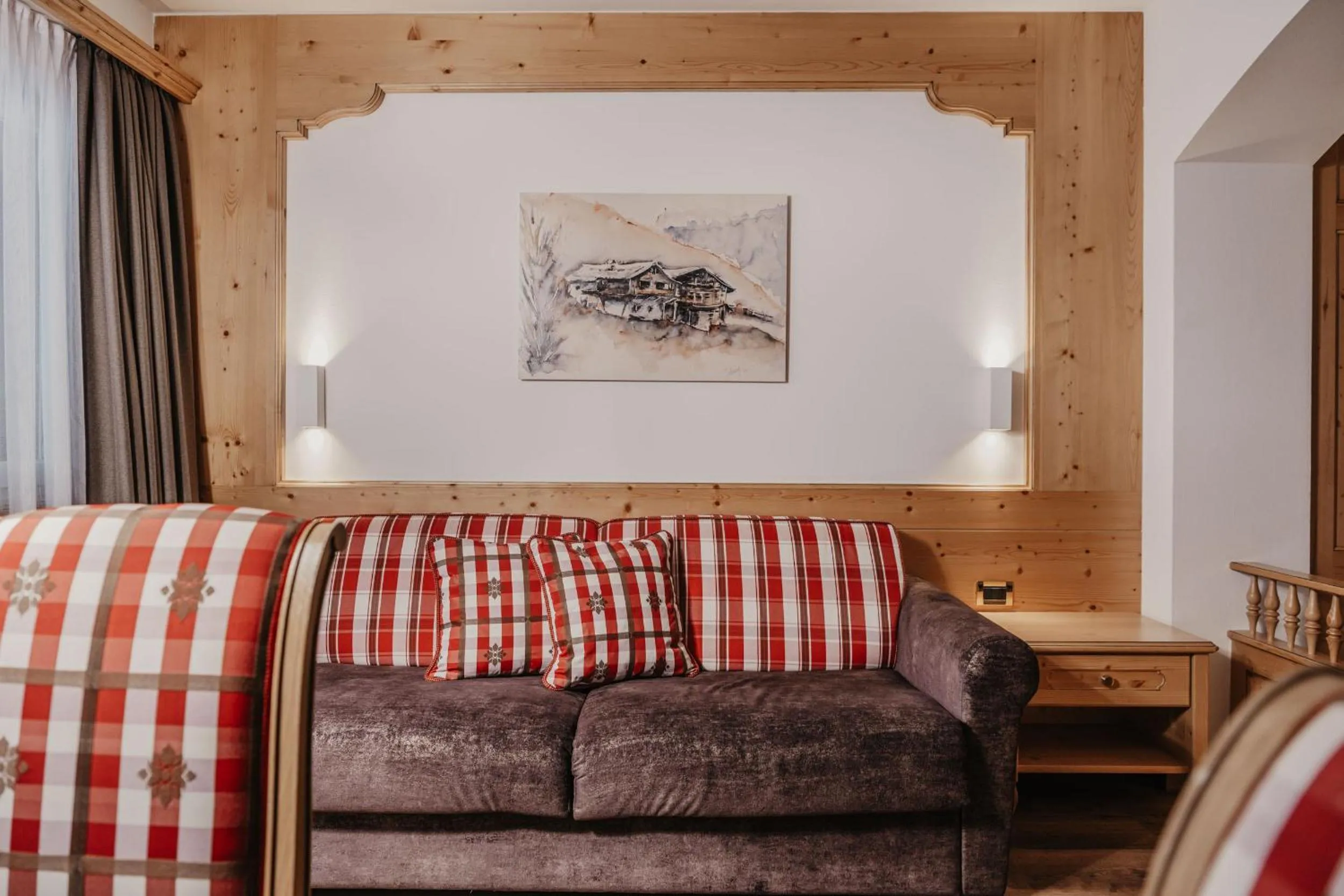 Seating area in Freina Mountain Lifestyle Hotel