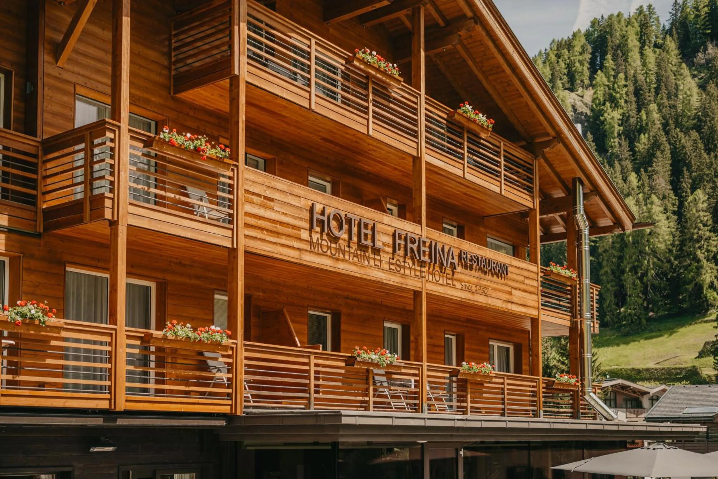 Facade/entrance in Freina Mountain Lifestyle Hotel