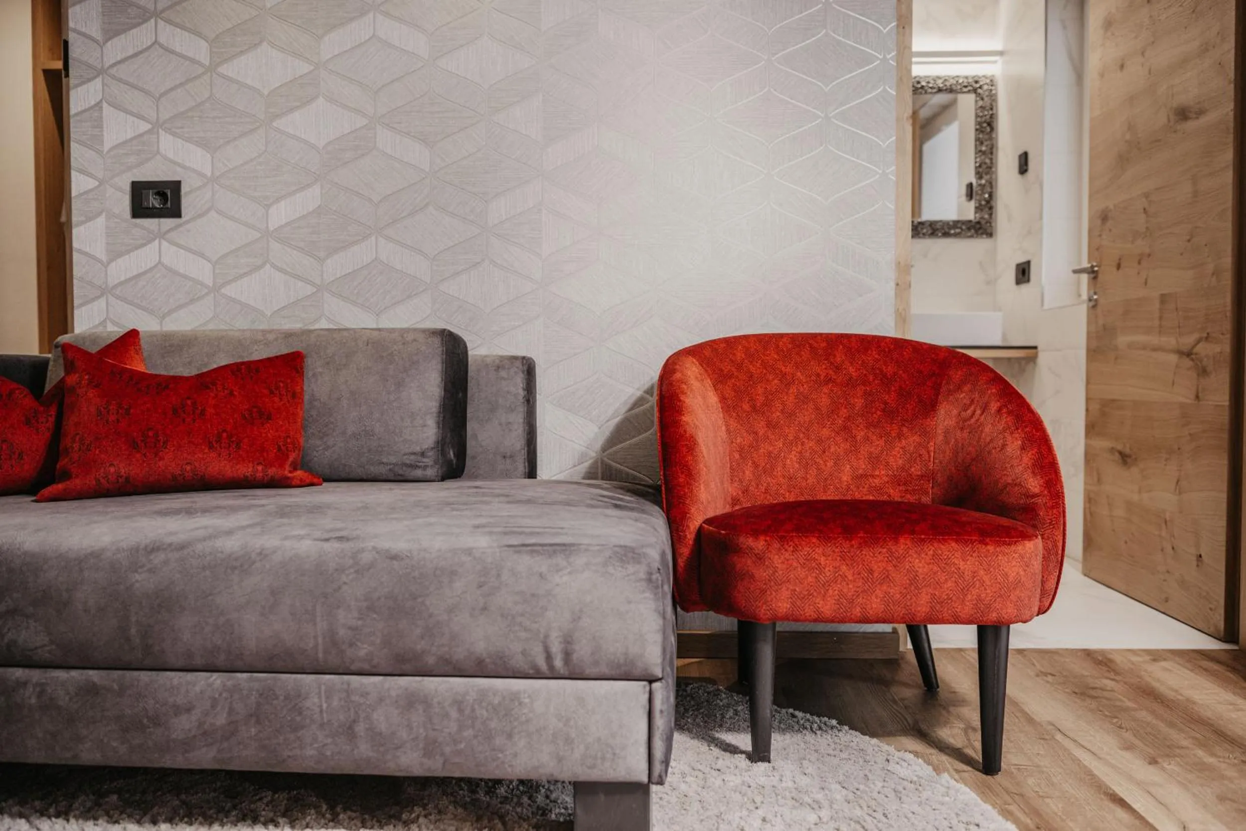 Seating area in Freina Mountain Lifestyle Hotel