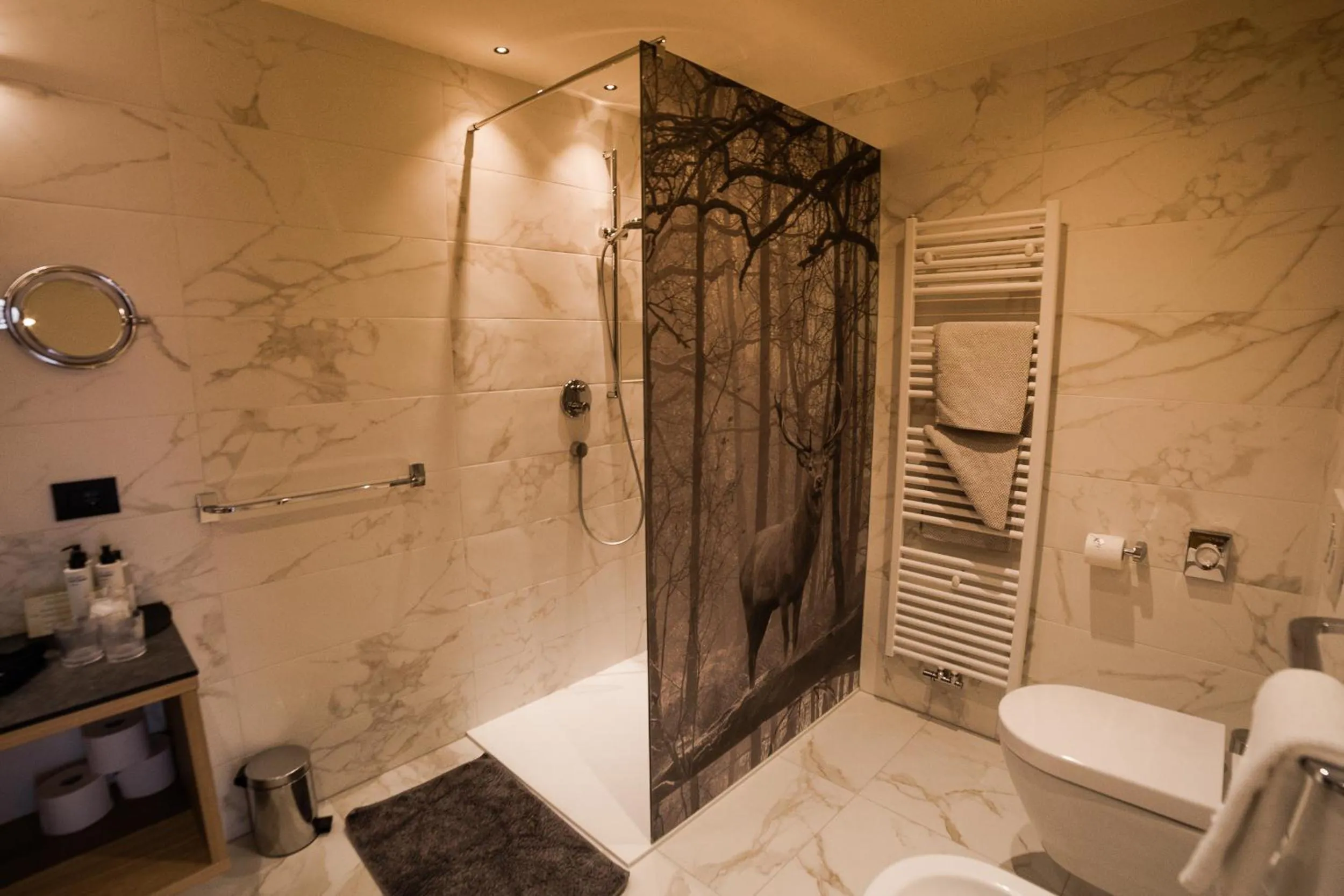 Shower in Freina Mountain Lifestyle Hotel