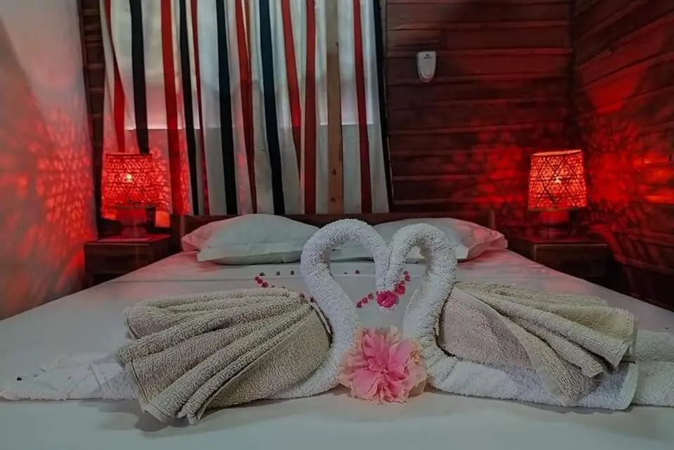 Bed in Bungalows des tropiques