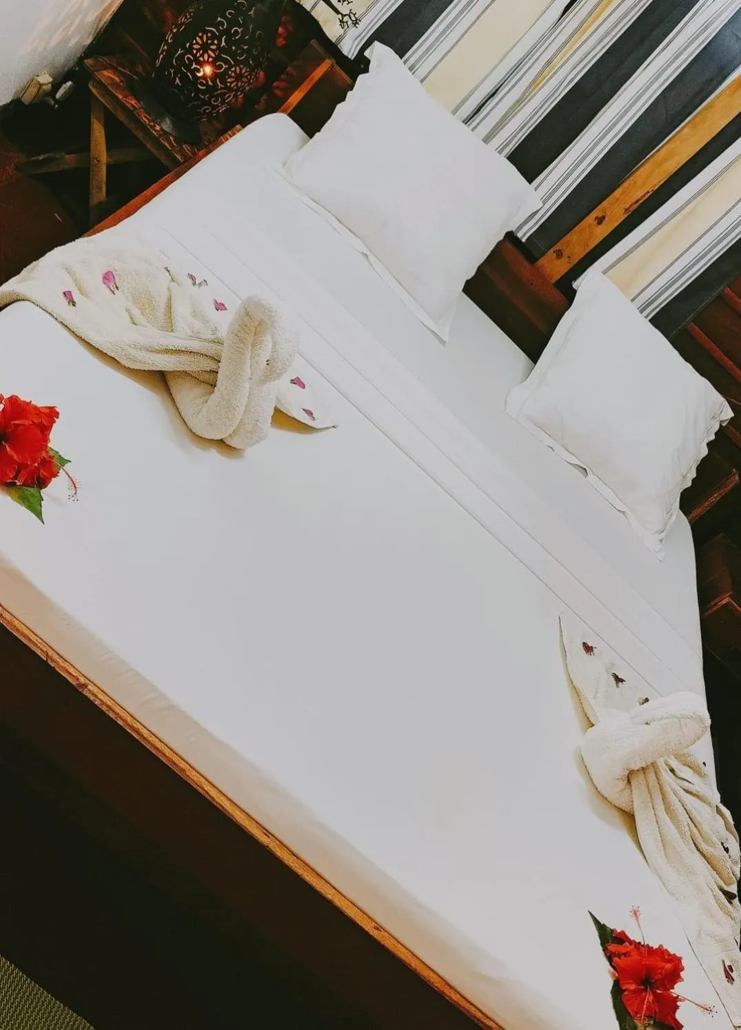 Bed in Bungalows des tropiques