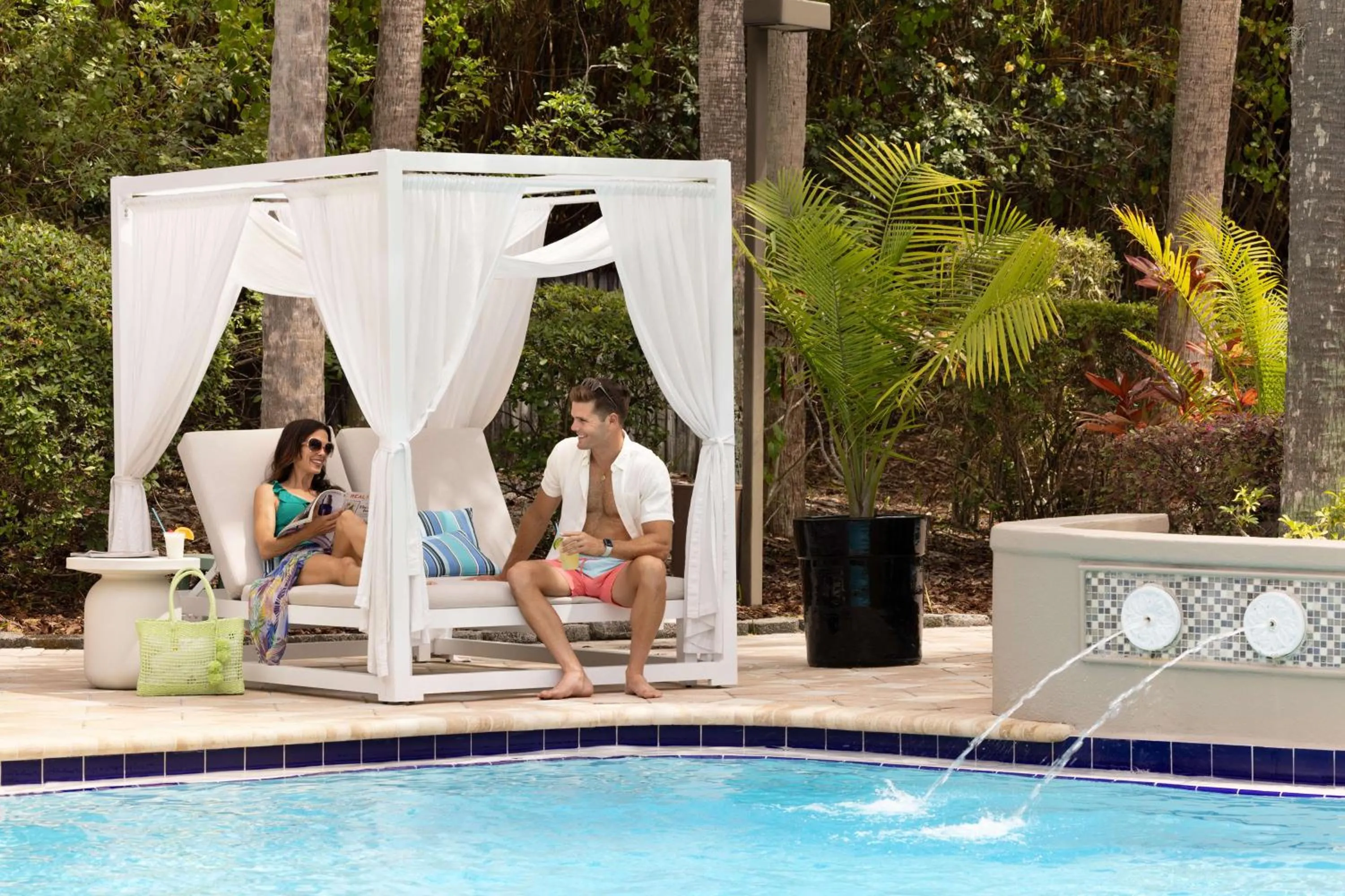 Pool view in DoubleTree Suites by Hilton Orlando at Disney Springs