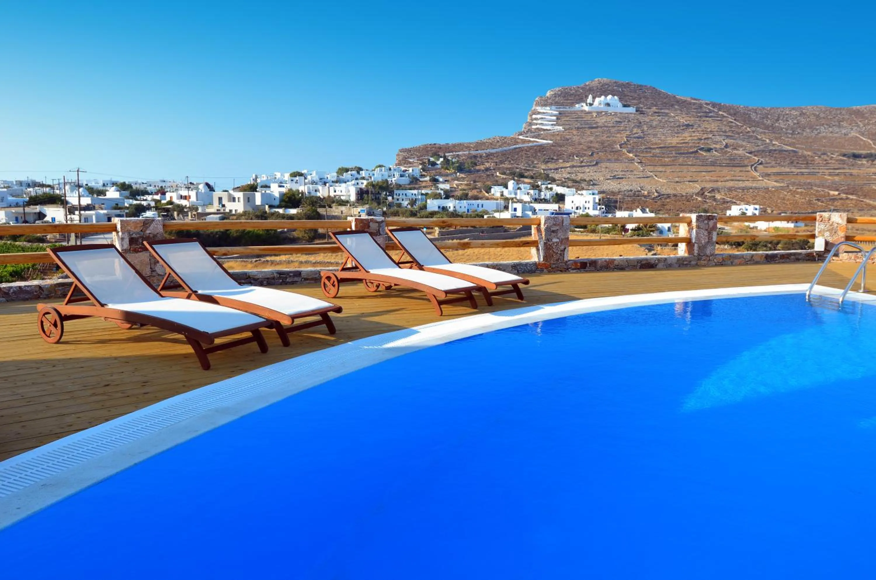 City view in Aspalathras White Hotel