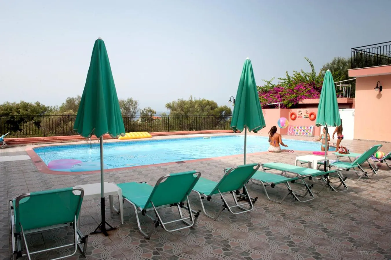 Pool view in Paradise Studios