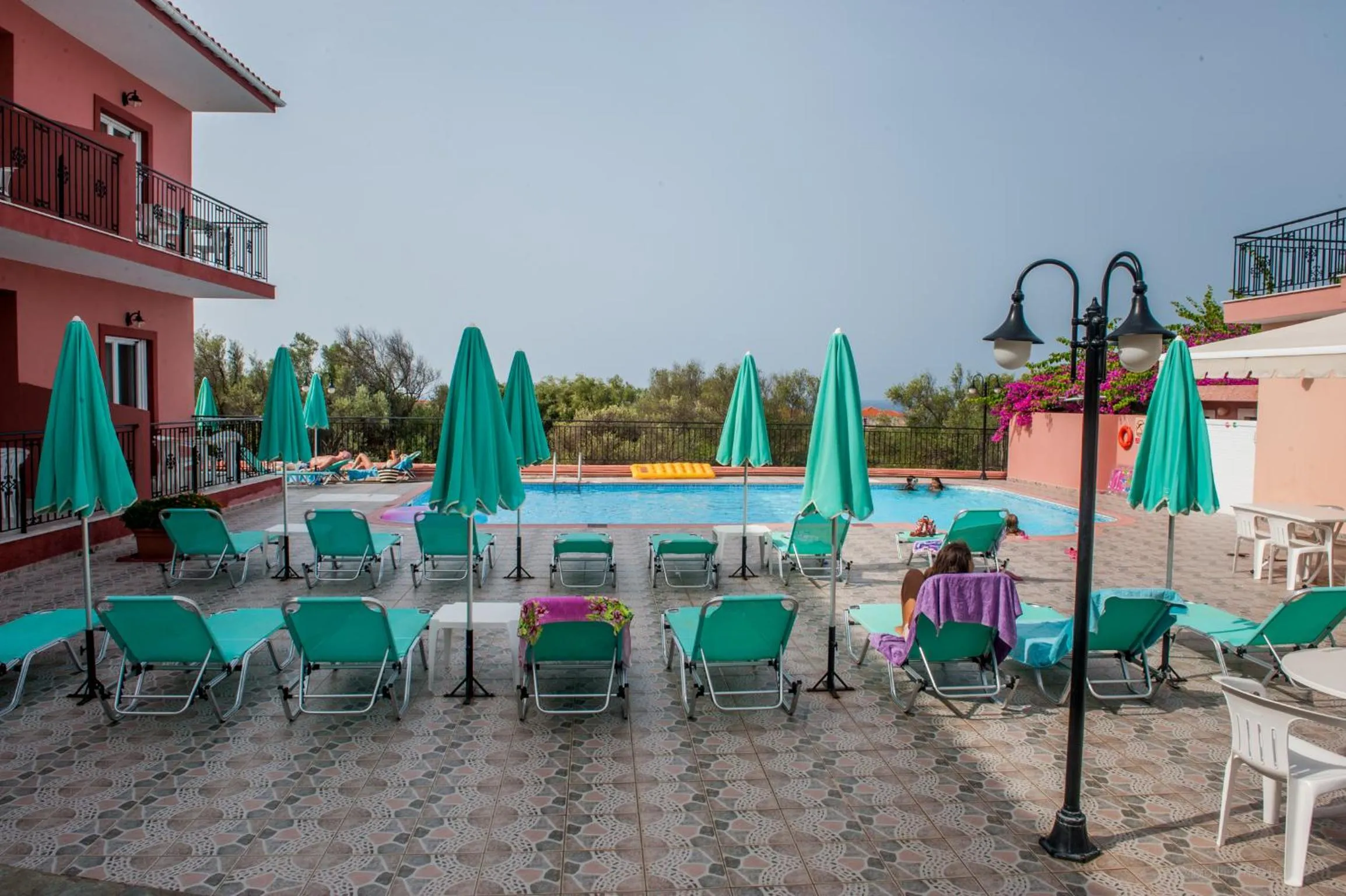 Pool view in Paradise Studios