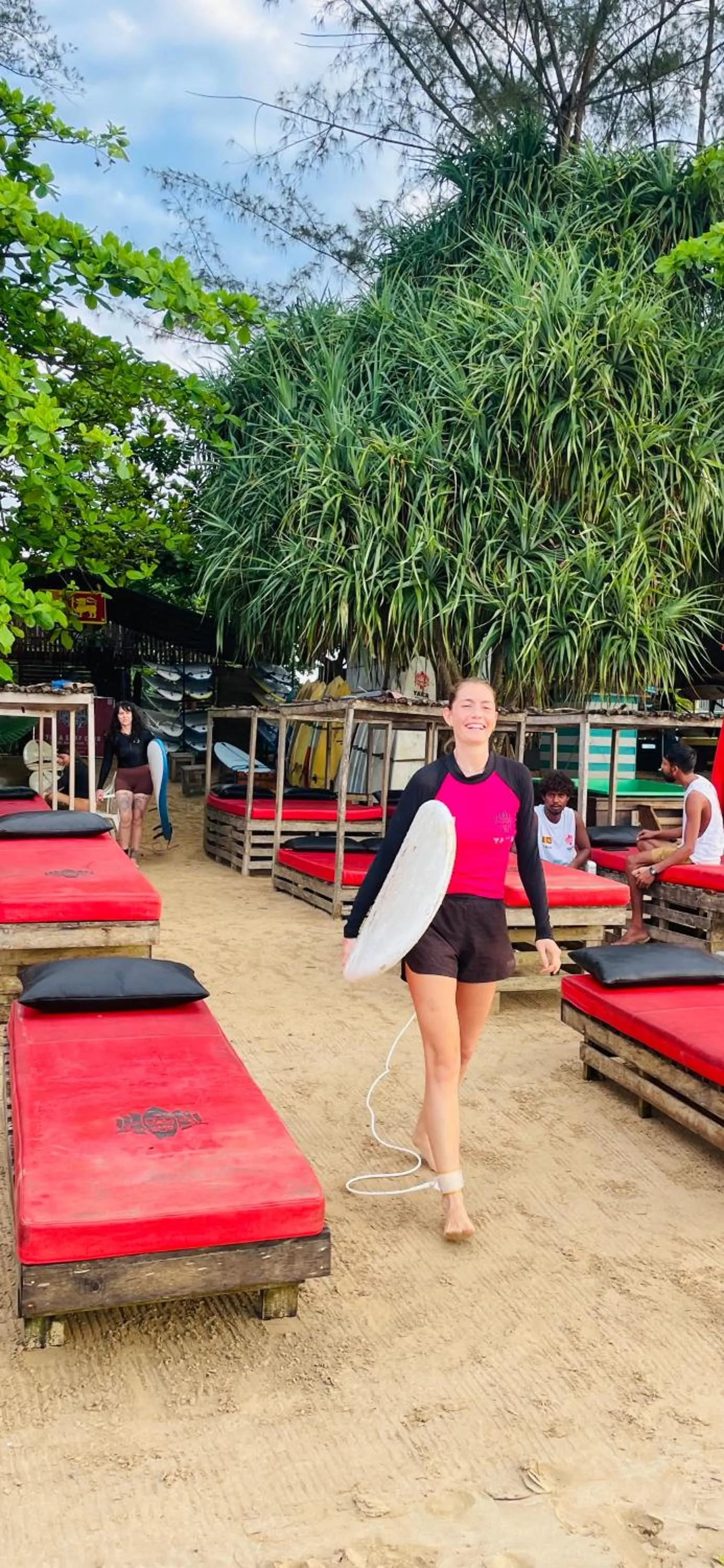 Beach in Sky Mountain Café with seaview