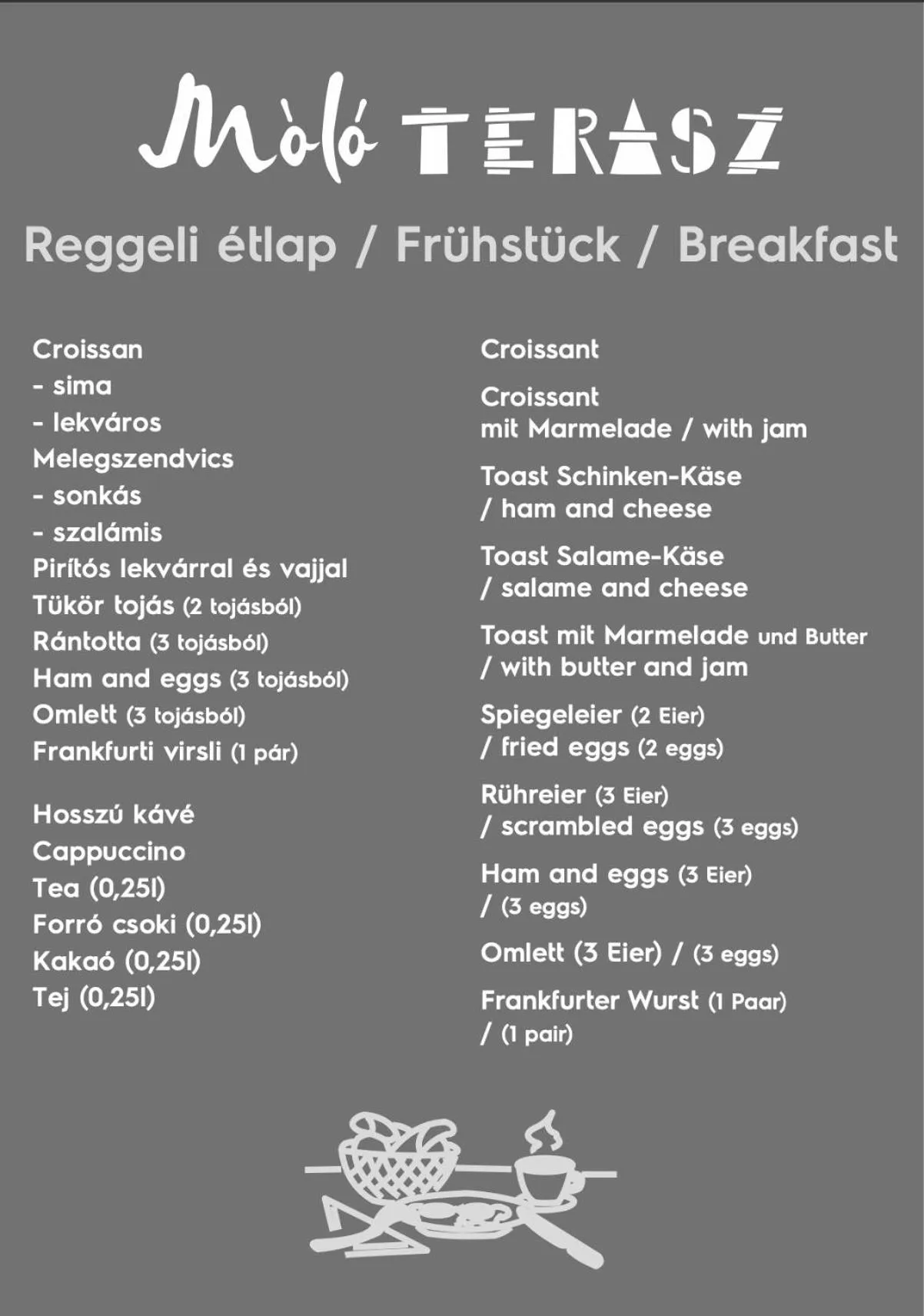 Breakfast in Nussbaum Panzió