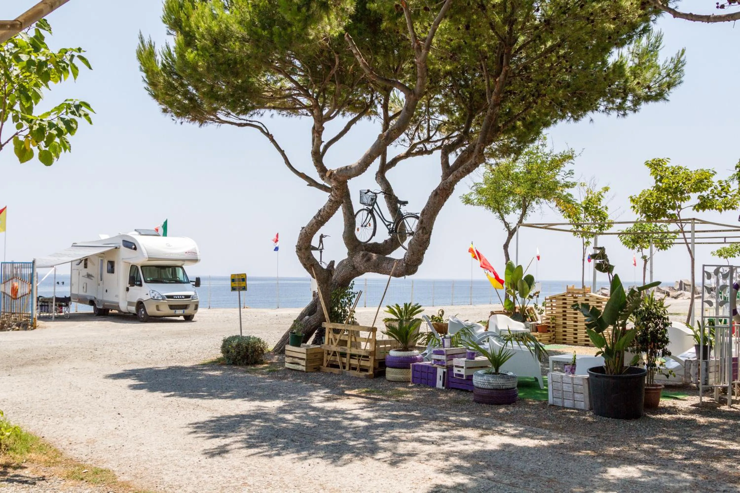 Lounge or bar in Camping La Focetta Sicula