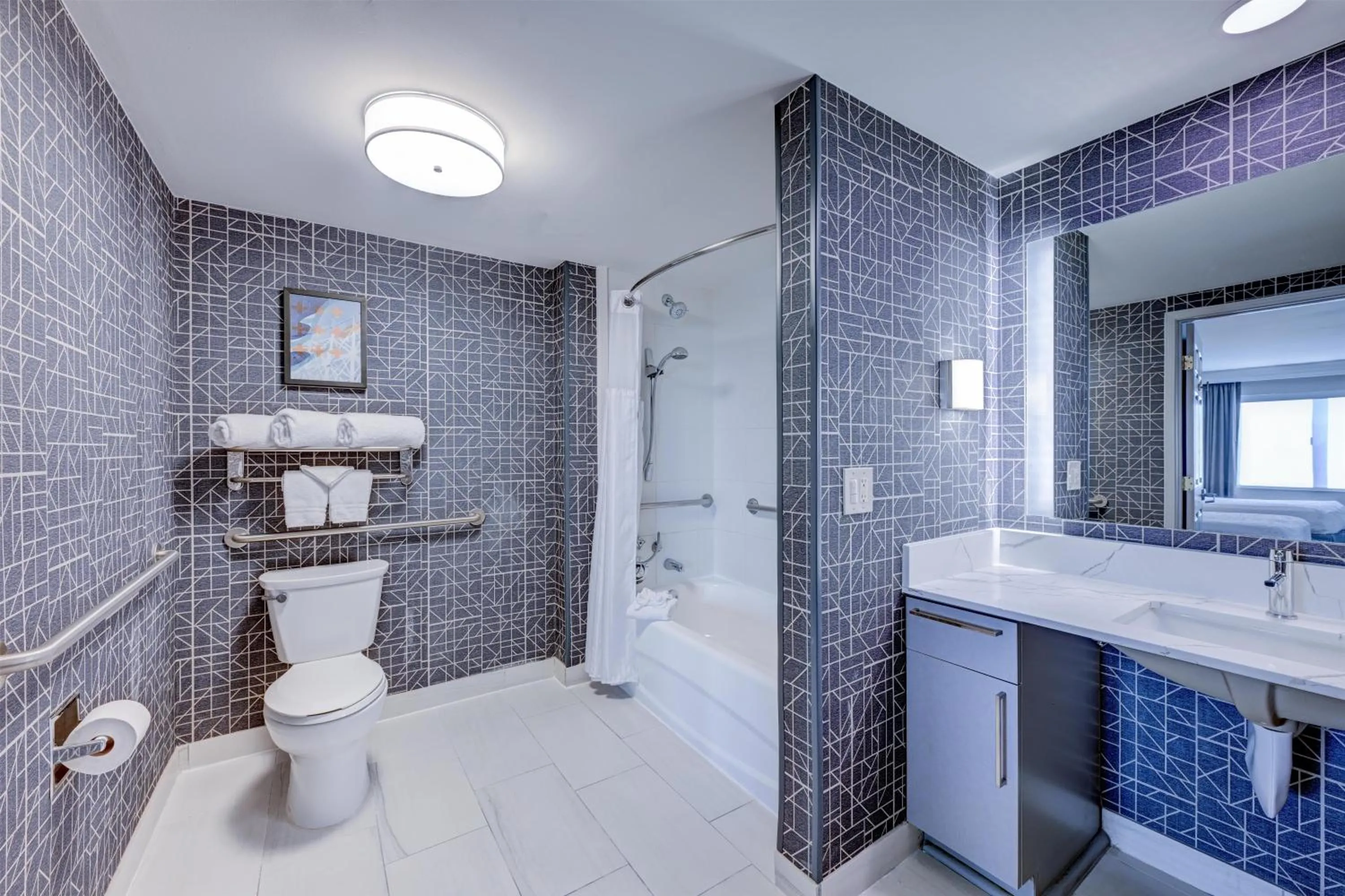 Bathroom in Homewood Suites by Hilton-Anaheim