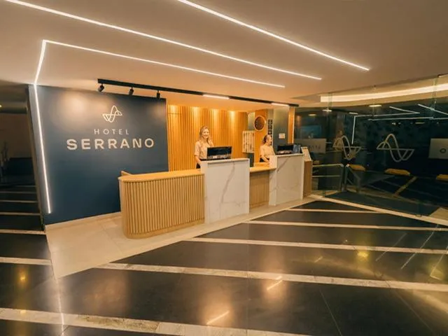 Lobby or reception in Hotel Serrano