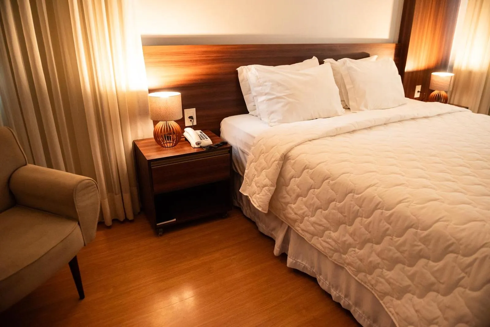 Bed in Hotel Serrano