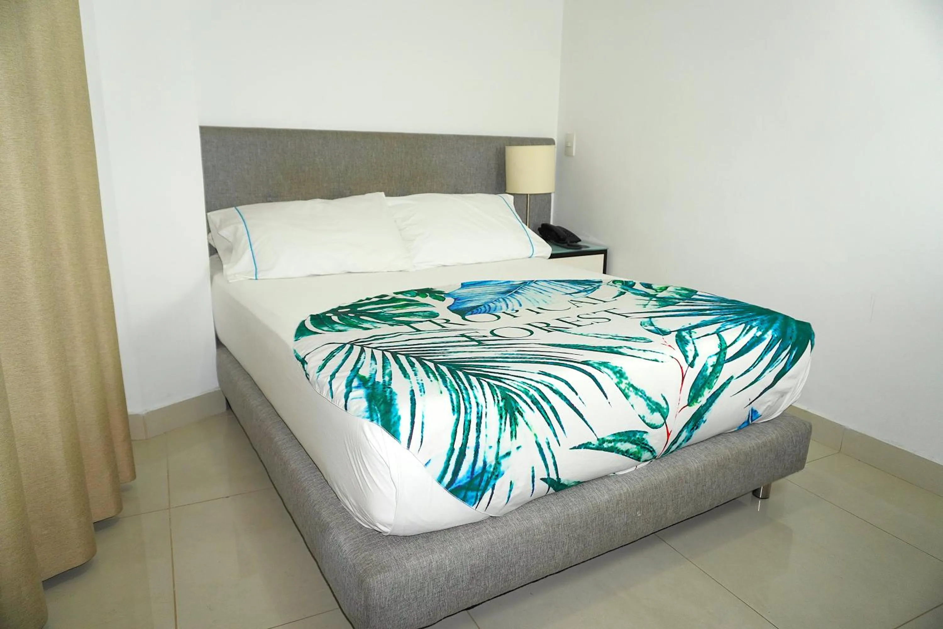 Bed in Hotel Bolivariana Plaza Medellin