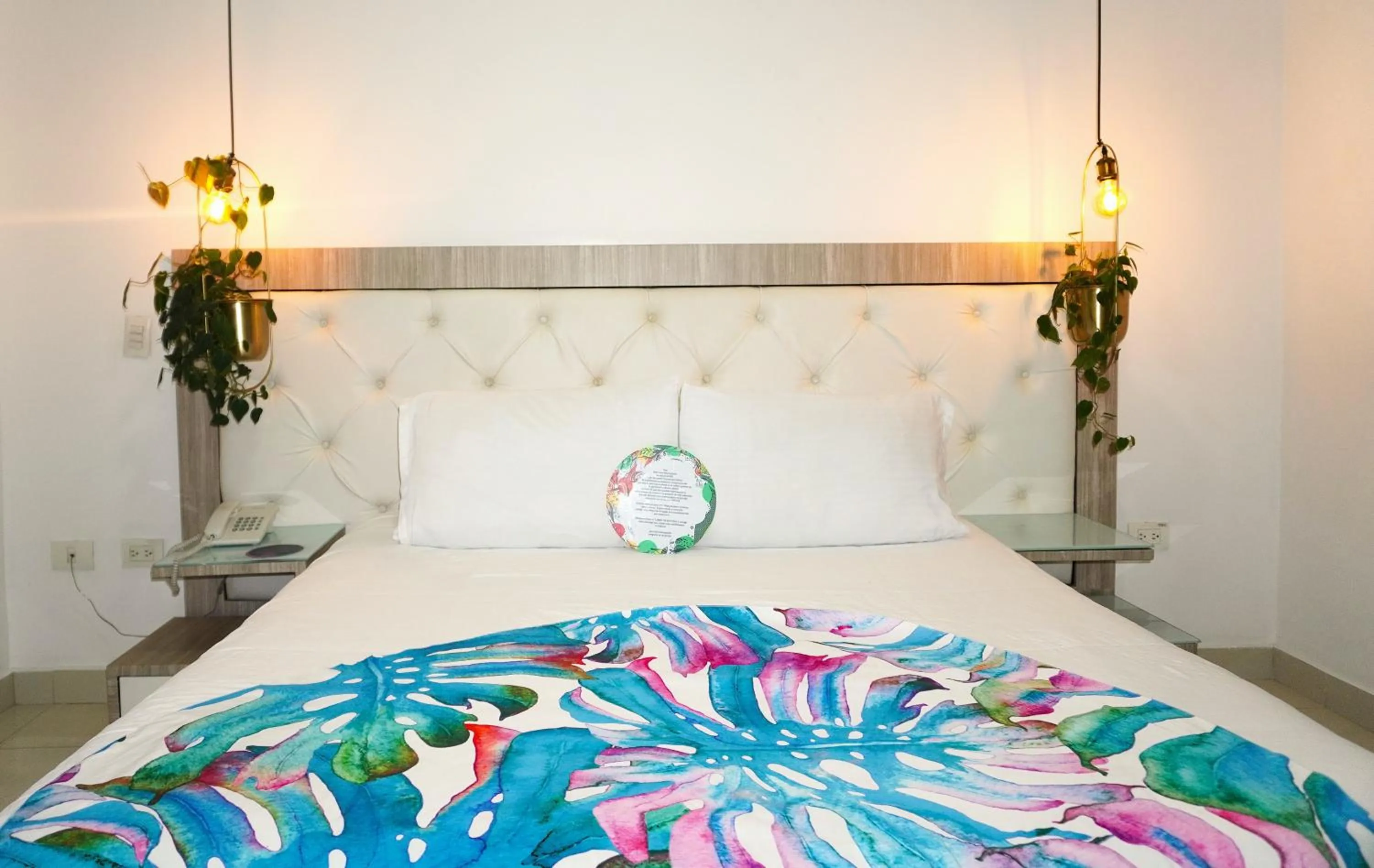 Bed in Hotel Bolivariana Plaza Medellin