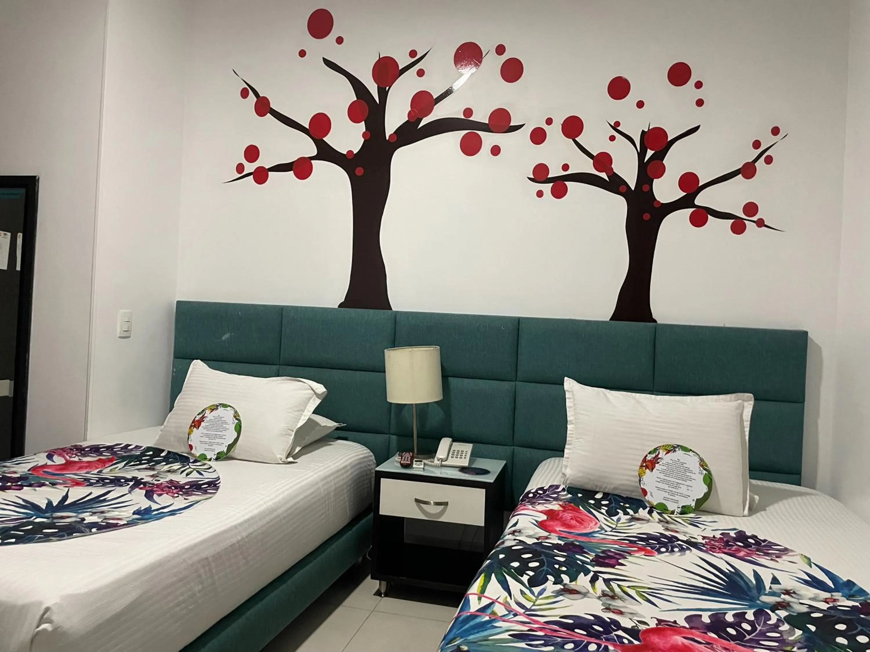 Bed in Hotel Bolivariana Plaza Medellin