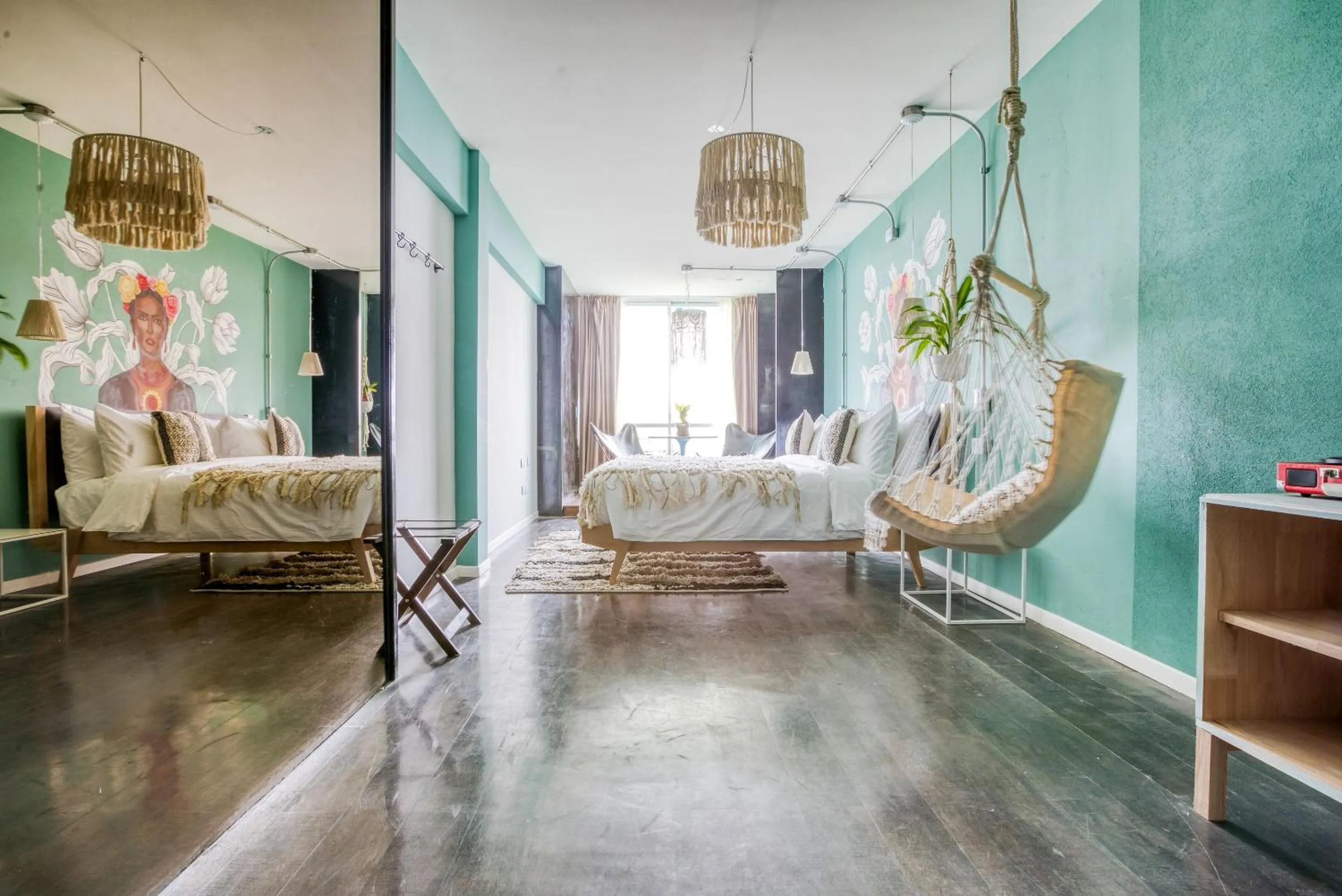 Bed in Socialtel Palermo