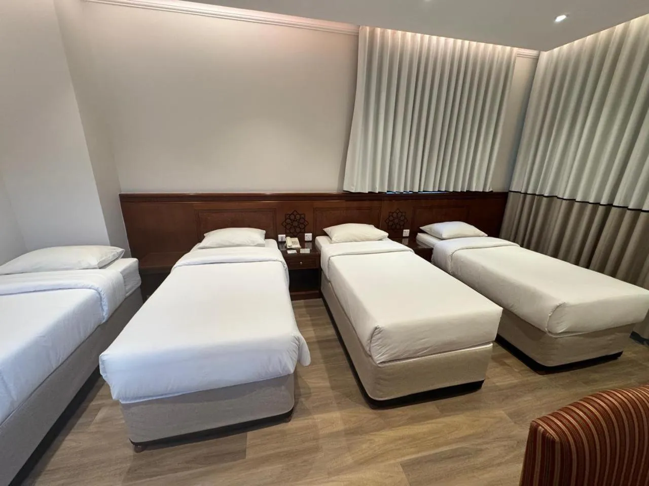 Bed in Rotana Al Mesk Hotel