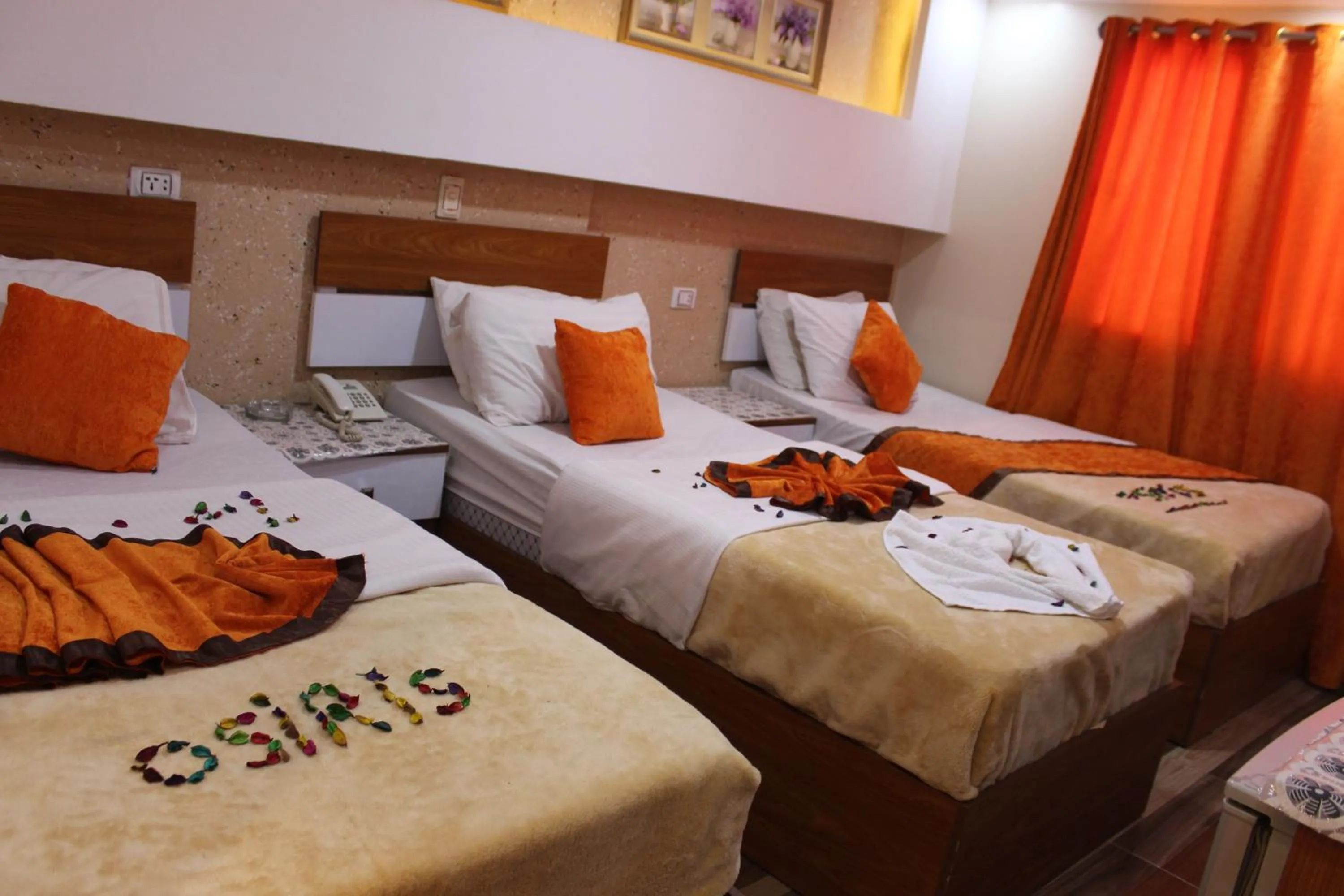 Bed in Osiris Hotel Cairo