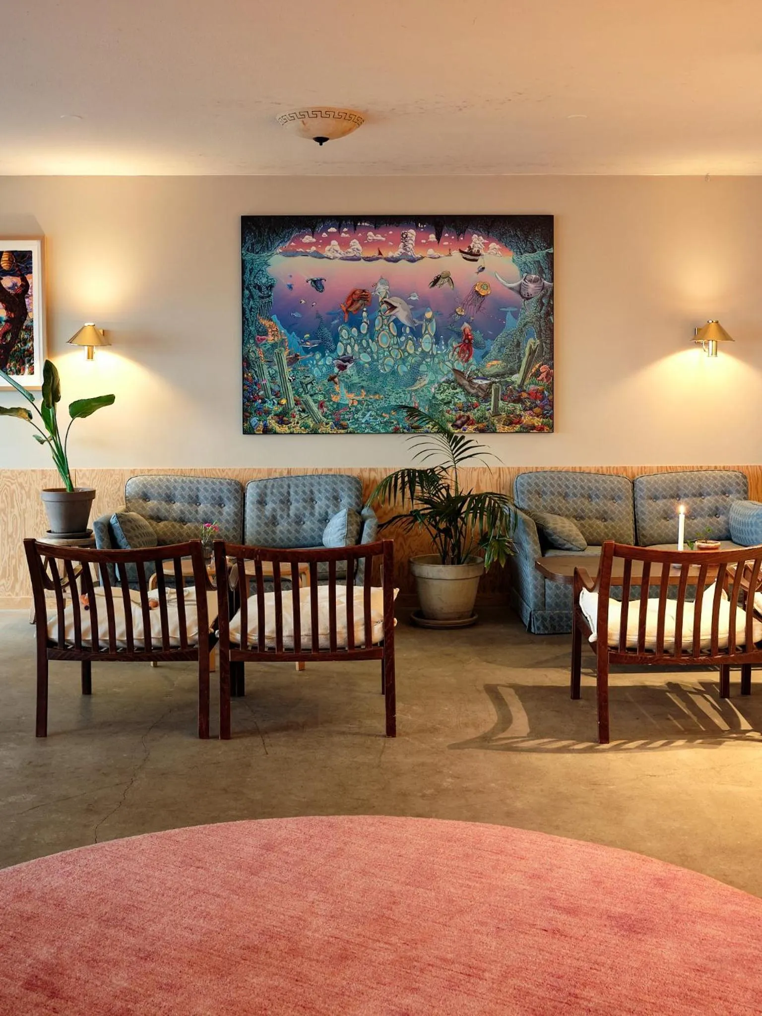 Living room in Balestrand Hotel