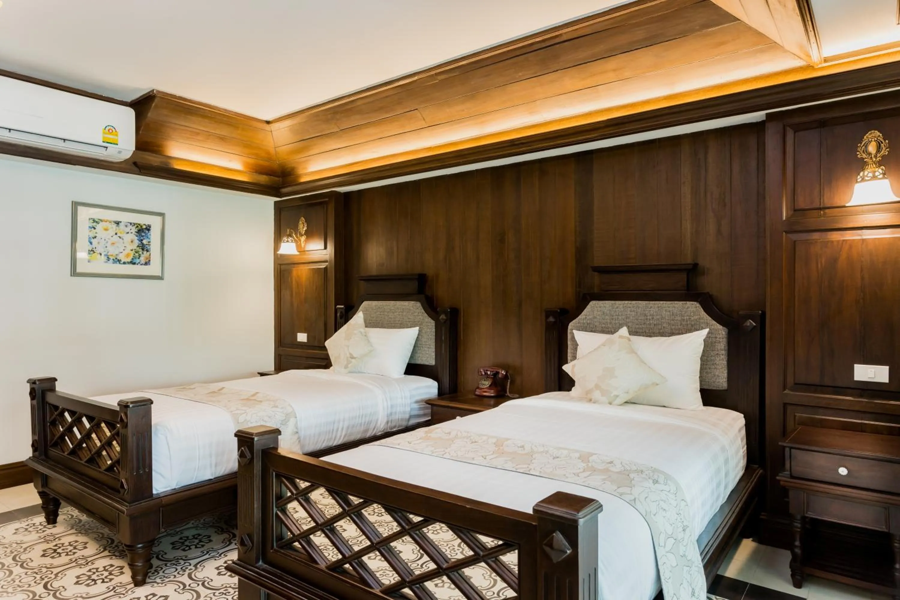 Decorative detail in Nampiangdin Boutique Hotel