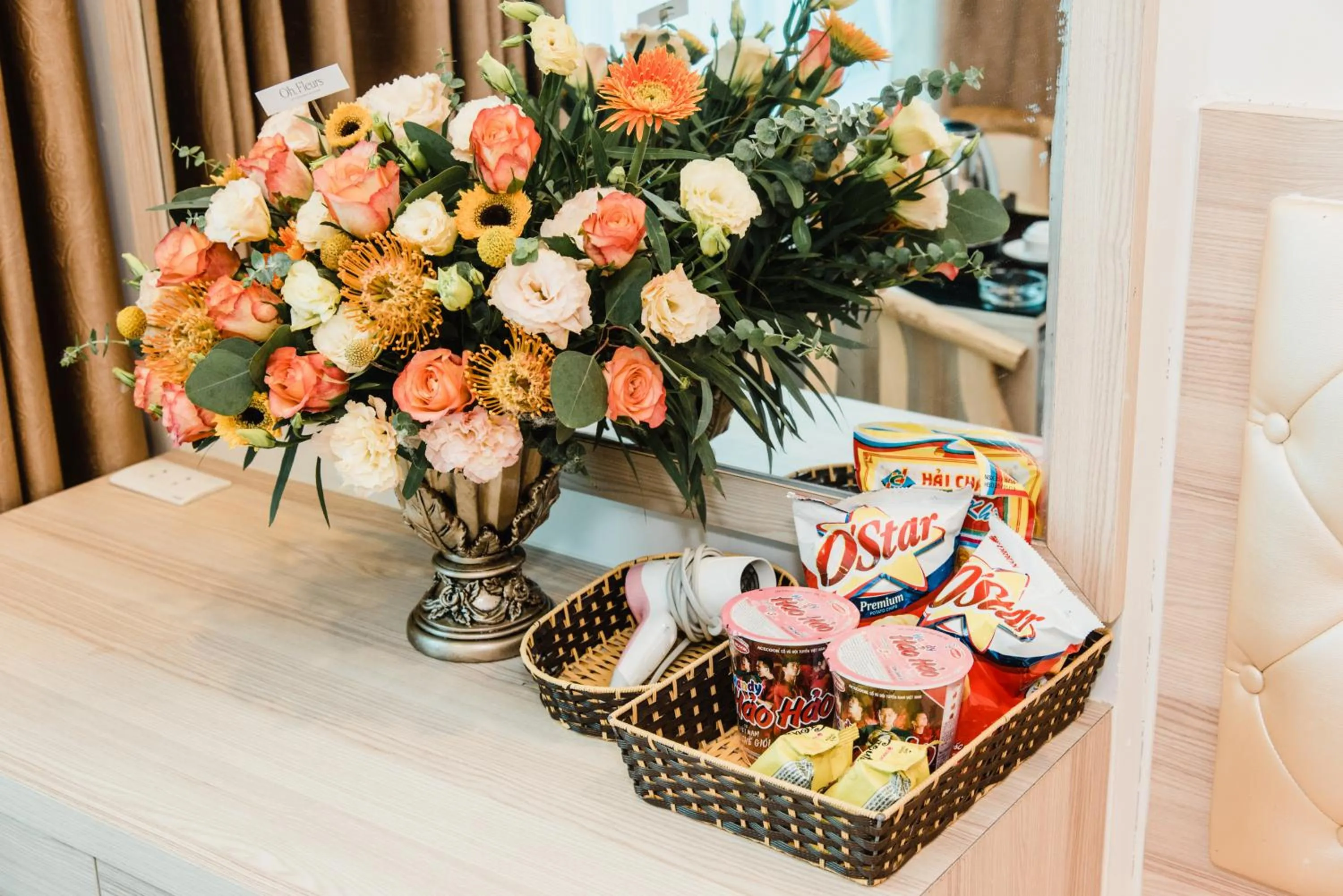 Decorative detail in Vu Linh Hotel