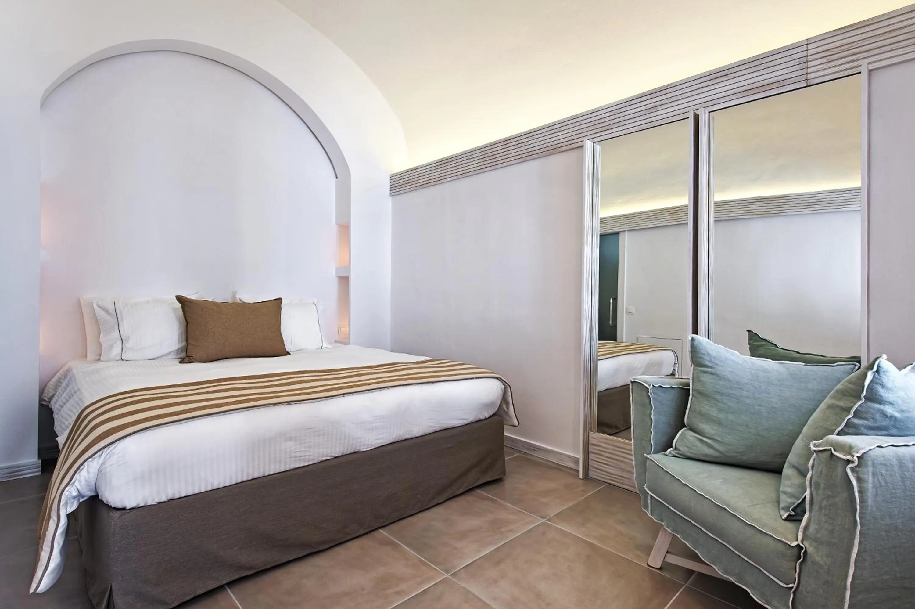 Bedroom in Athina Luxury Suites