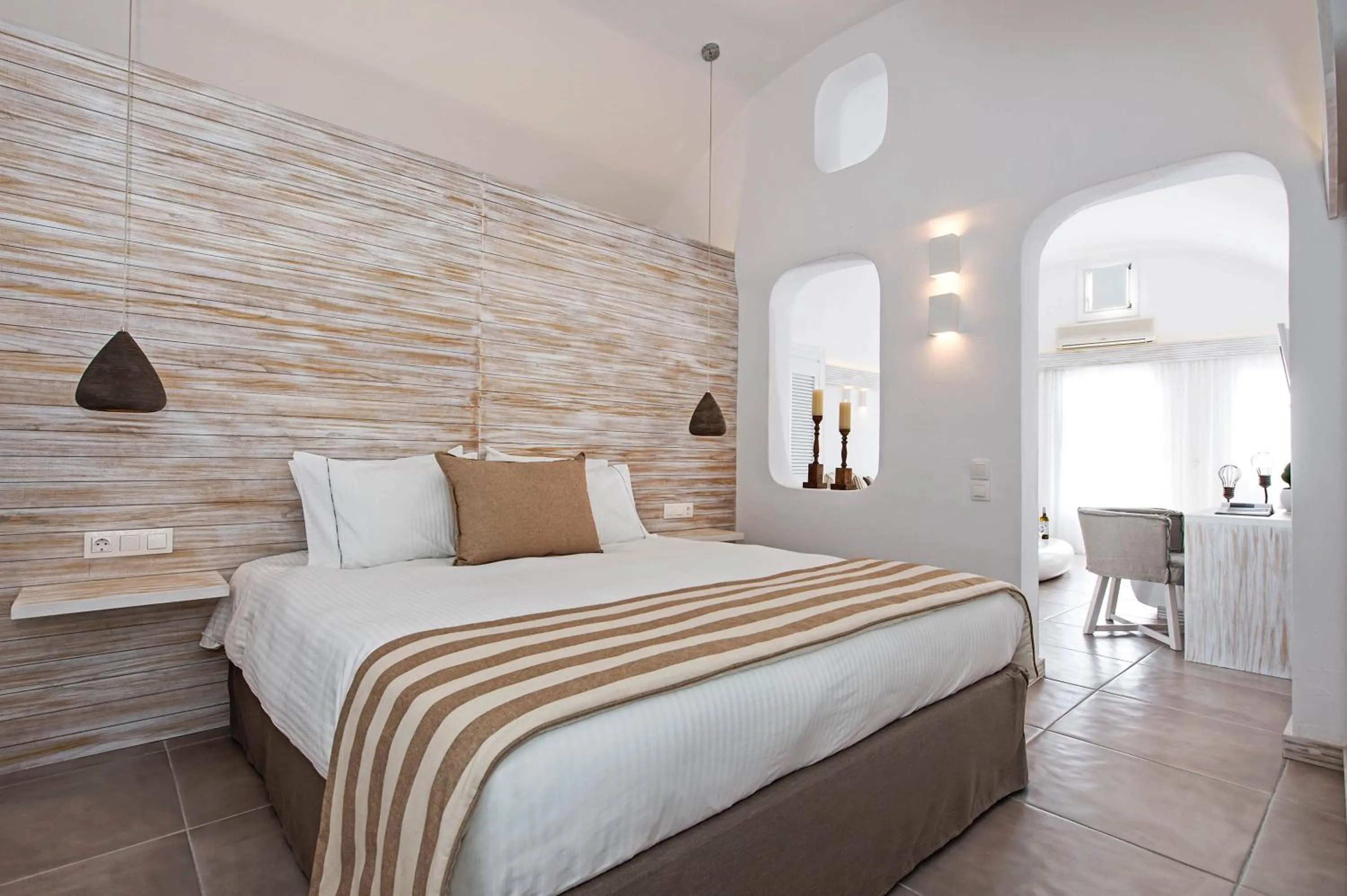 Bedroom in Athina Luxury Suites