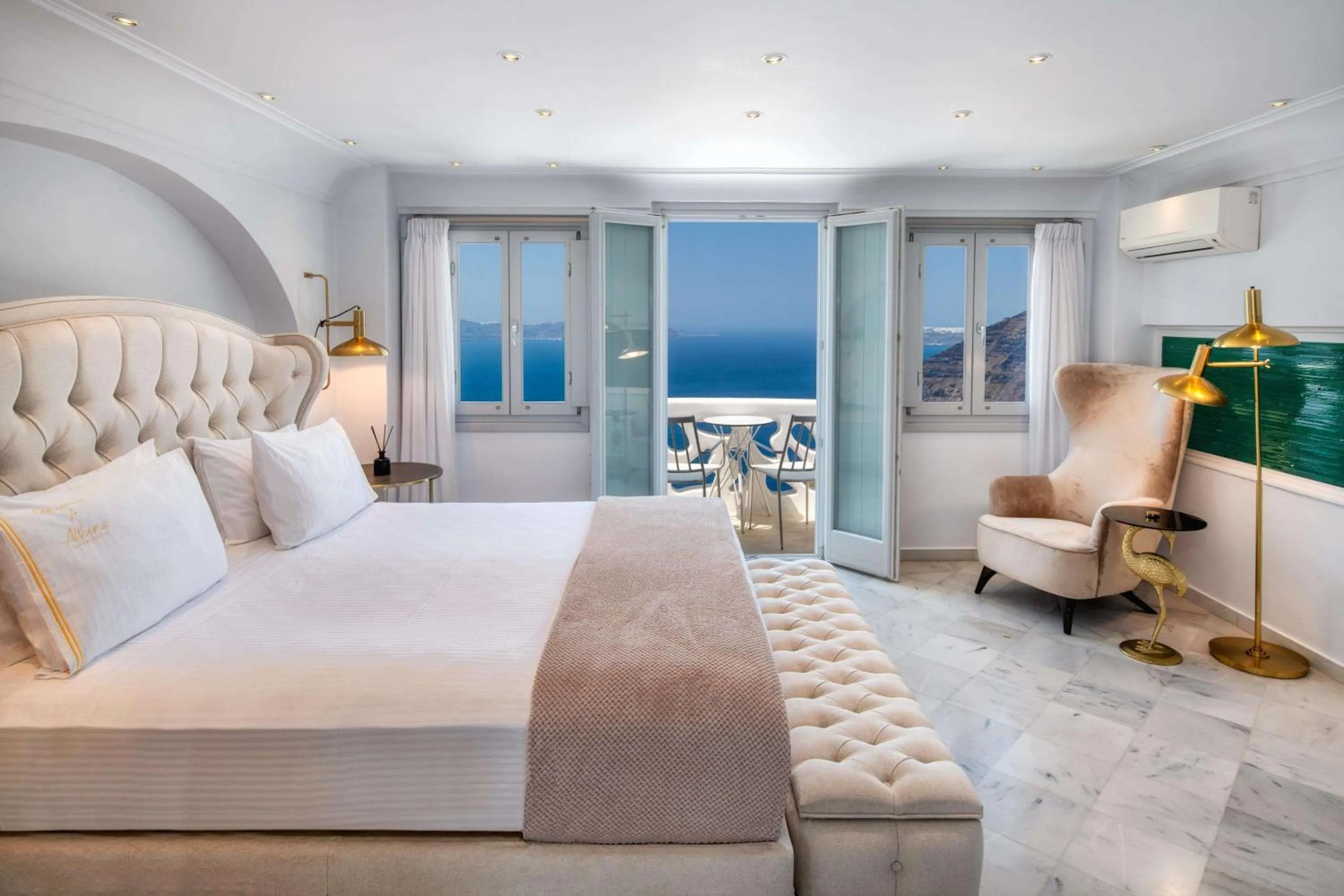 Bedroom in Athina Luxury Suites