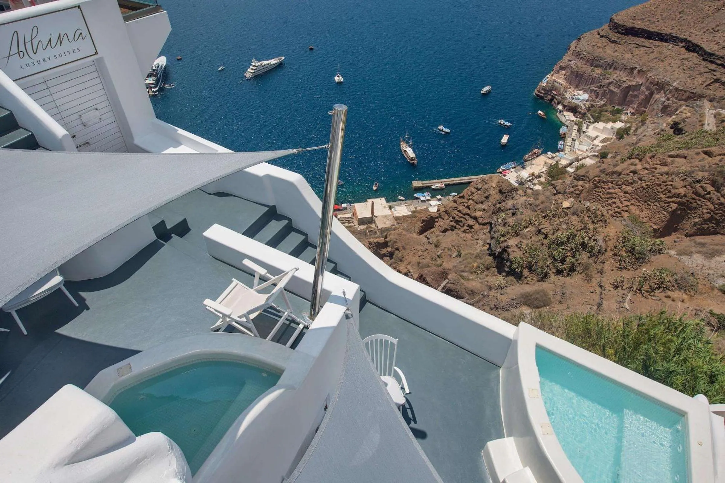 Bedroom in Athina Luxury Suites