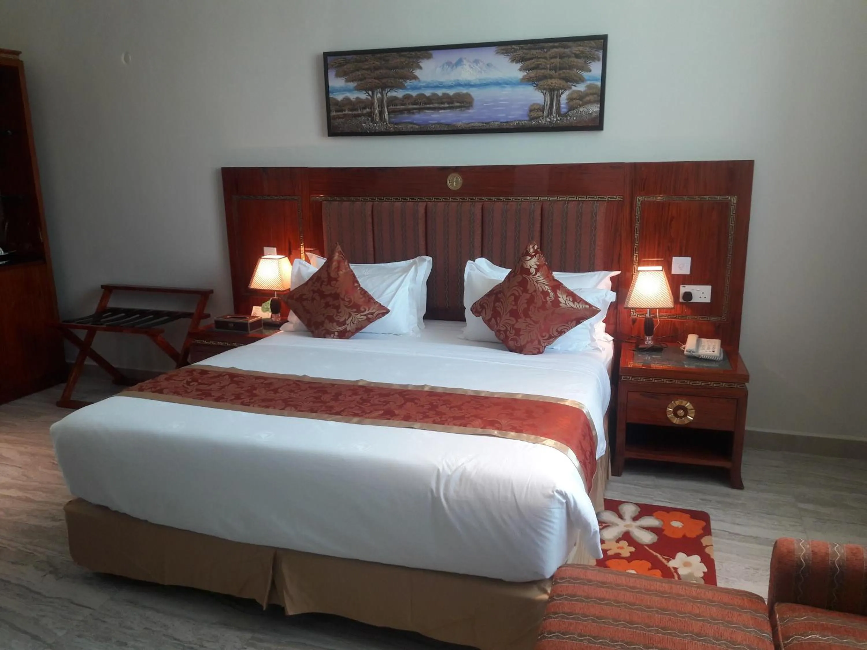 Bed in Tiffany Diamond Hotels LTD - Makunganya