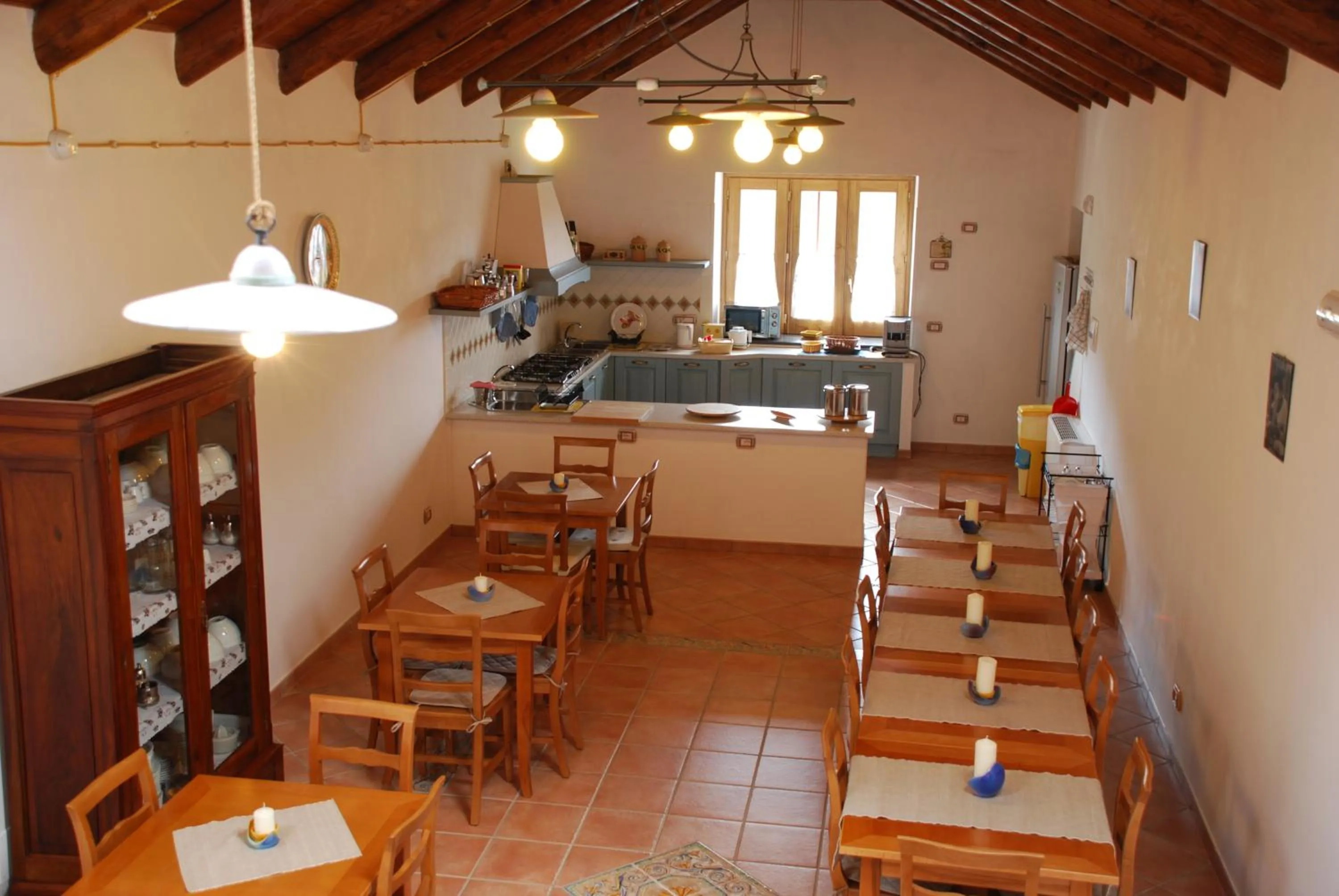 Kitchen or kitchenette in B&B Beata Solitudo