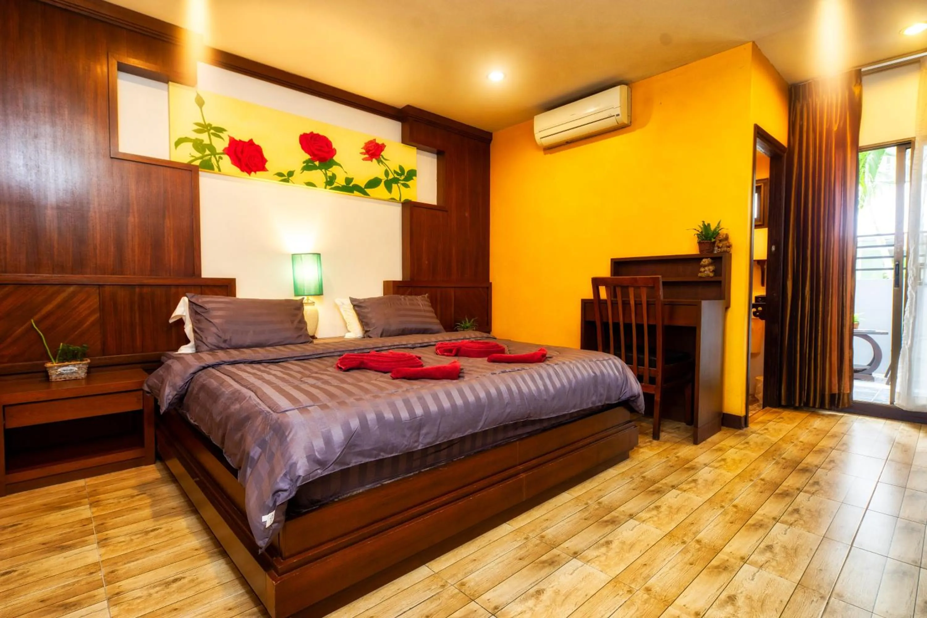 Bed in Ban Kong Rao Guesthouse