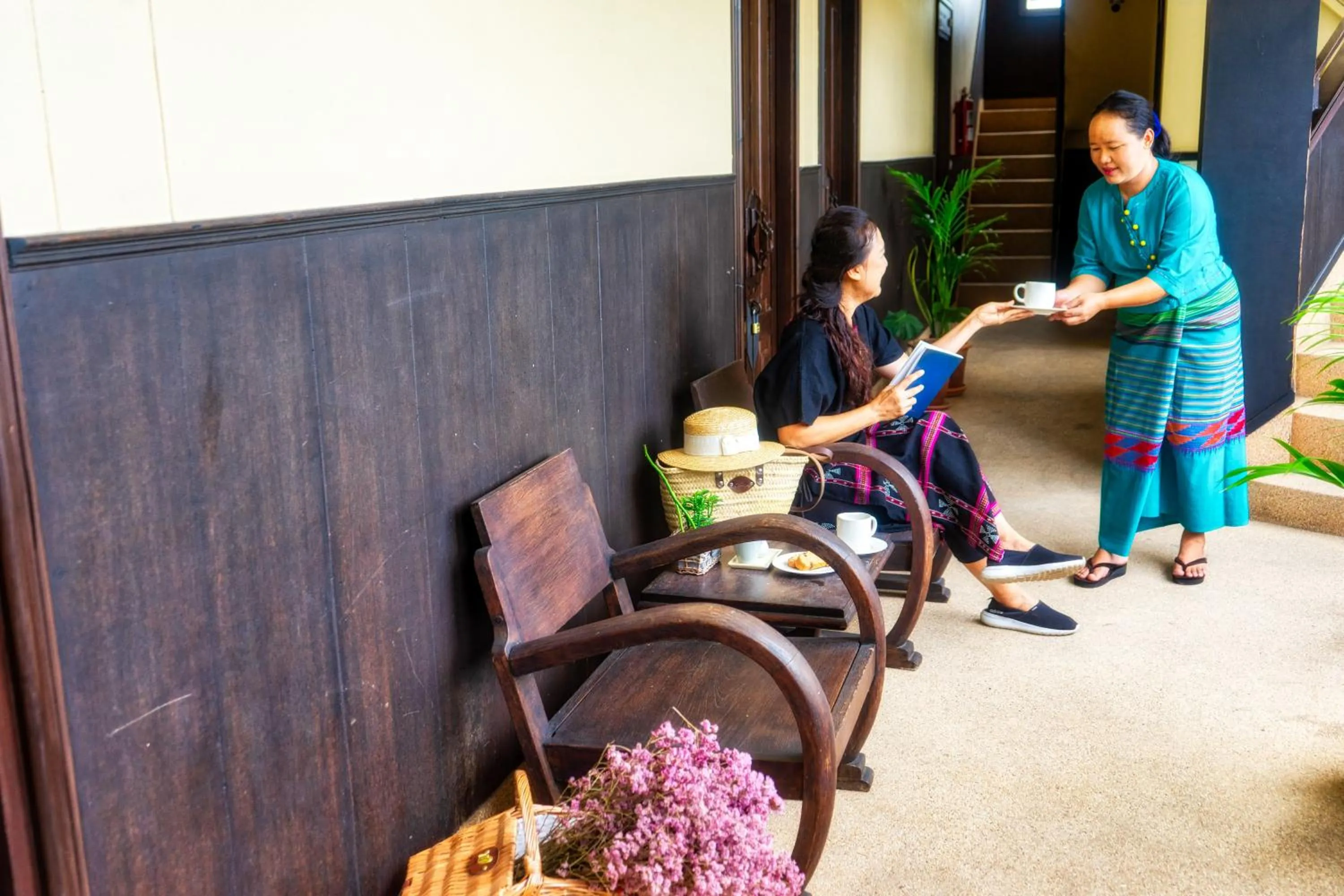 Balcony/Terrace in Ban Kong Rao Guesthouse
